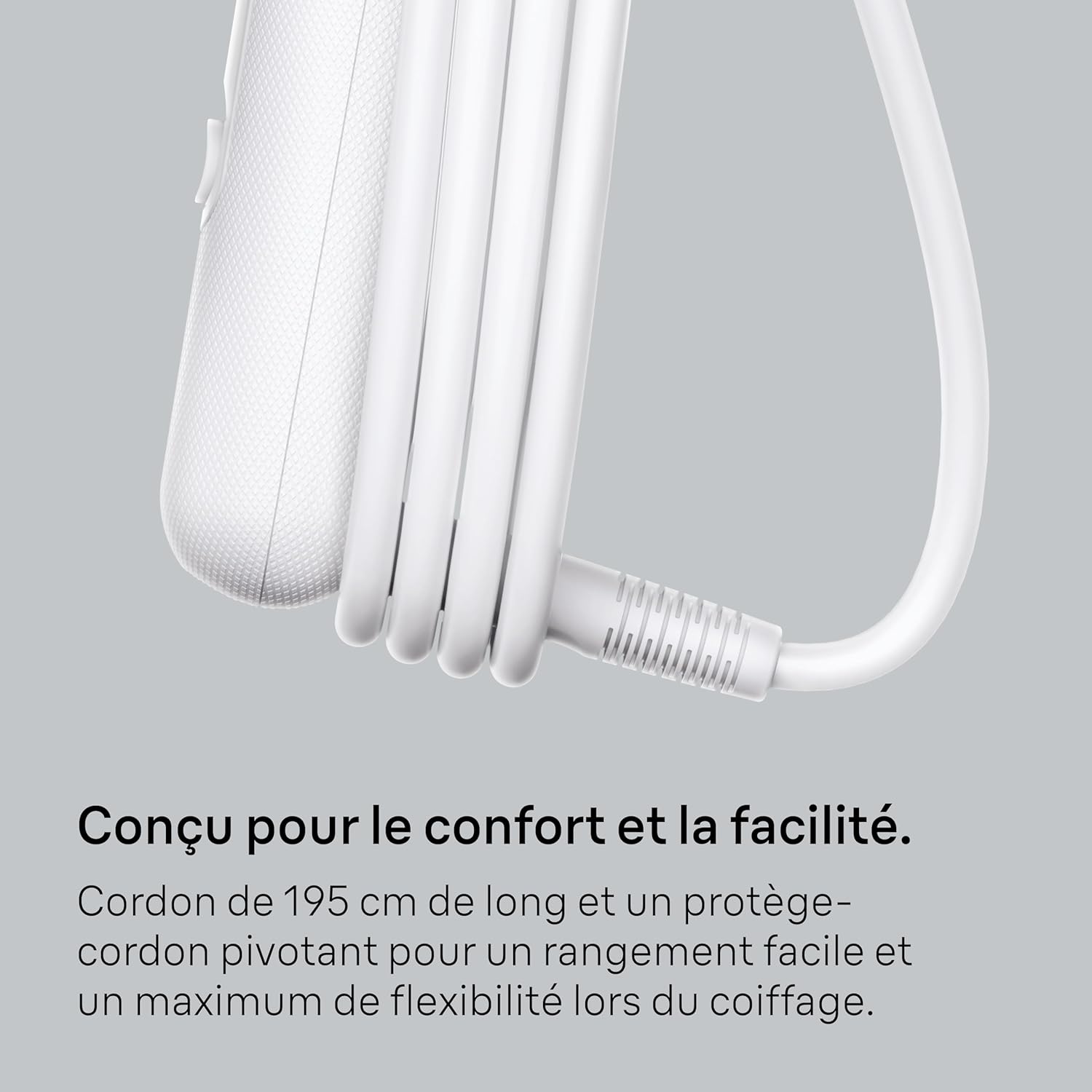 Detalle de Braun HD2.1 Sèche-cheveux 2100 W avec concentrateur, 3 températures et 3 vitesses, BRHD210E