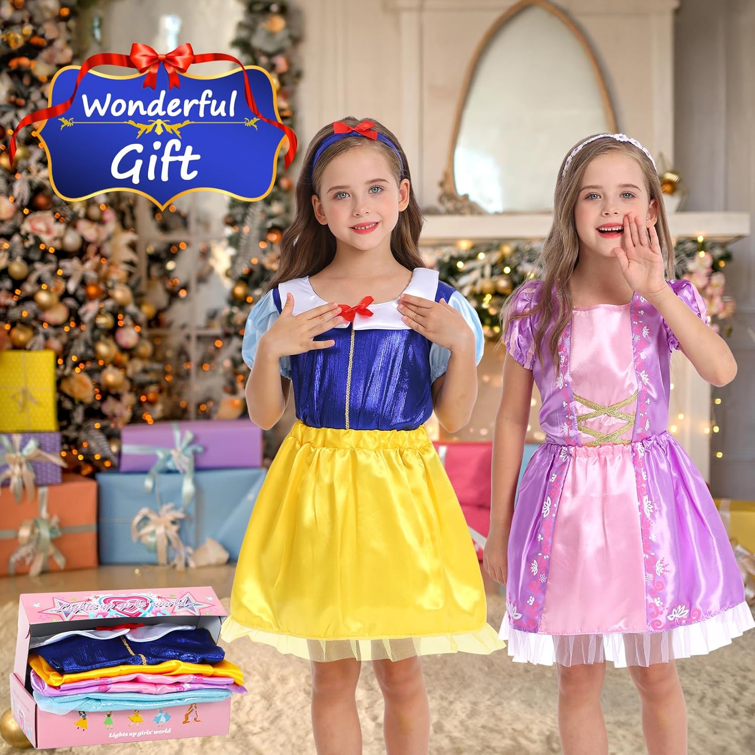 Thumbnail 2 de LIMIROLER Princess Dress Up Set for Toddler Girls 3-6