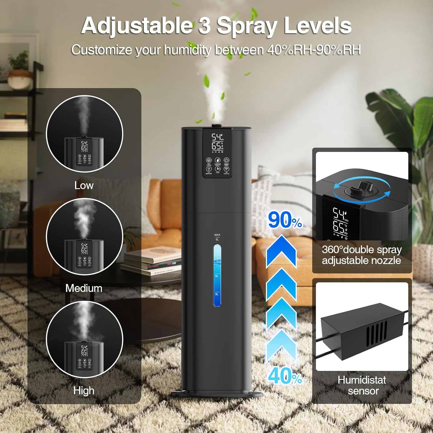 Thumbnail 4 de Honovos Smart Humidifier for Large Rooms
