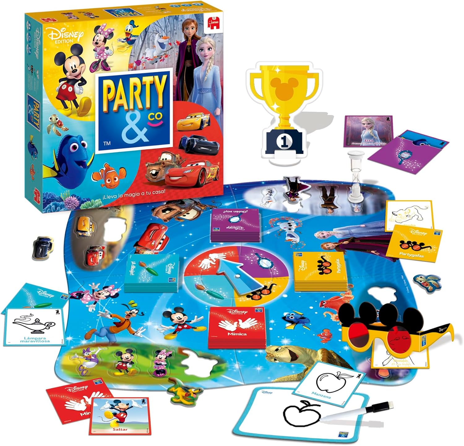 Detalle 2 de Diset Party & Co. Disney — Jeu de société multi-tests pour enfants à partir de 4 ans