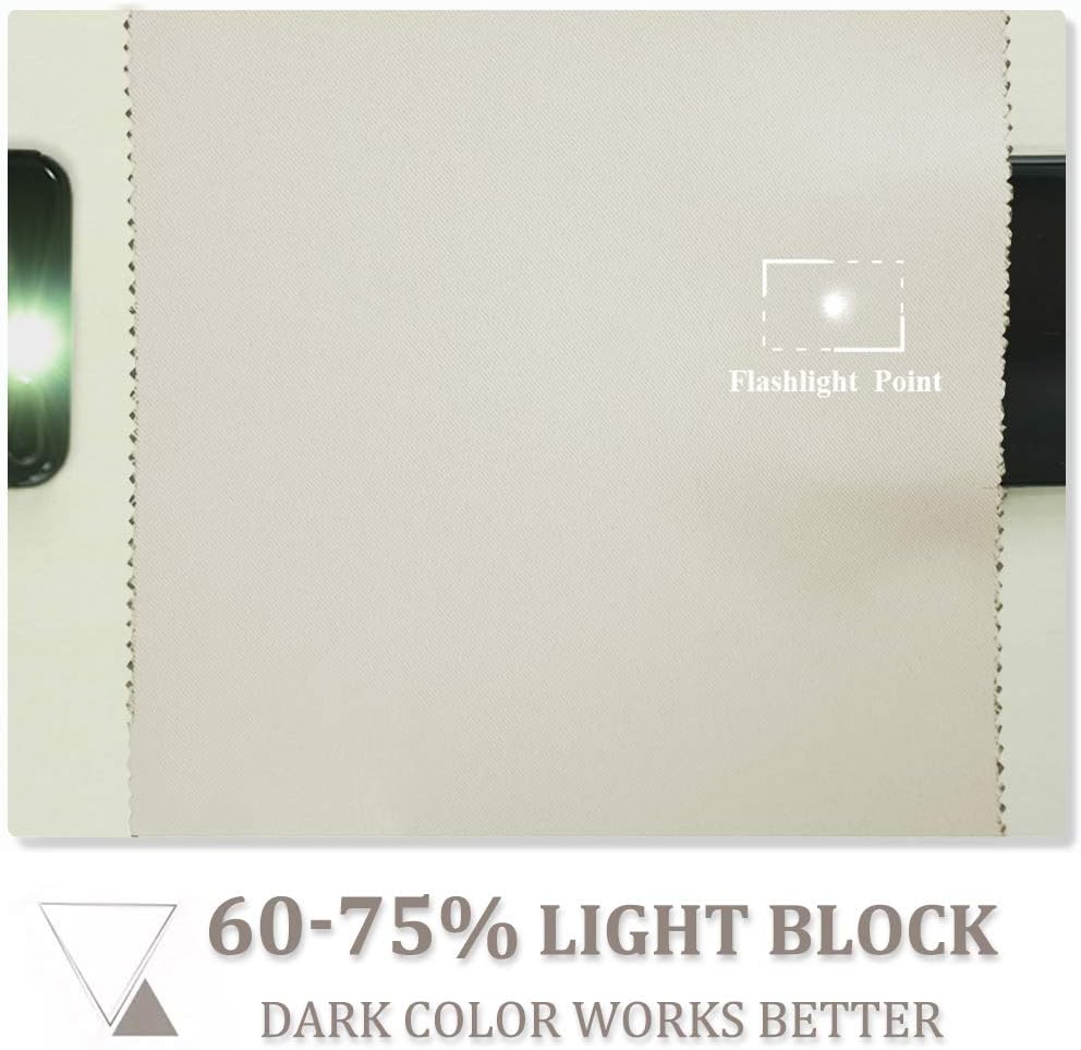 Thumbnail 4 de PONY DANCE 90 Inch Drop Blackout Curtain Eyelet (52-inch wide) – Light Beige, single panel