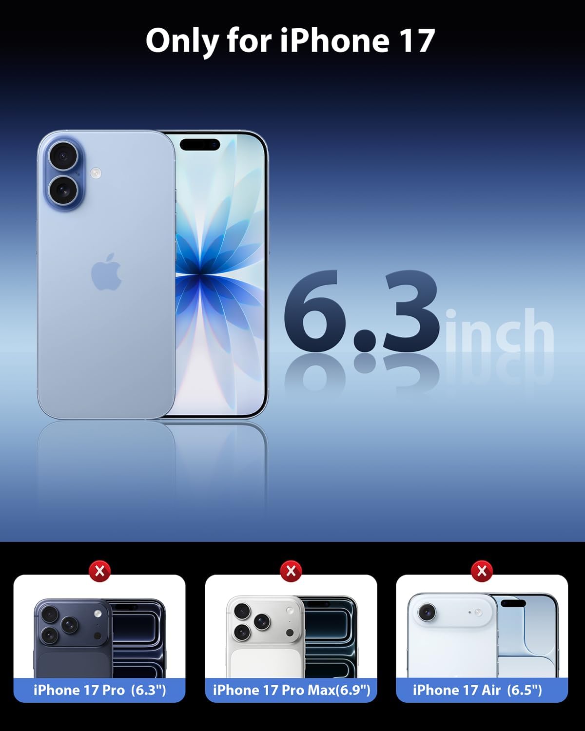 Thumbnail 6 de Mkeke Screen Protector for iPhone 17 6.3"