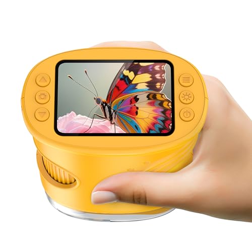 Microscopios 4K para niños LELESUN: mini laboratorio portátil 1000X para explorar ciencia en cualquier lugar