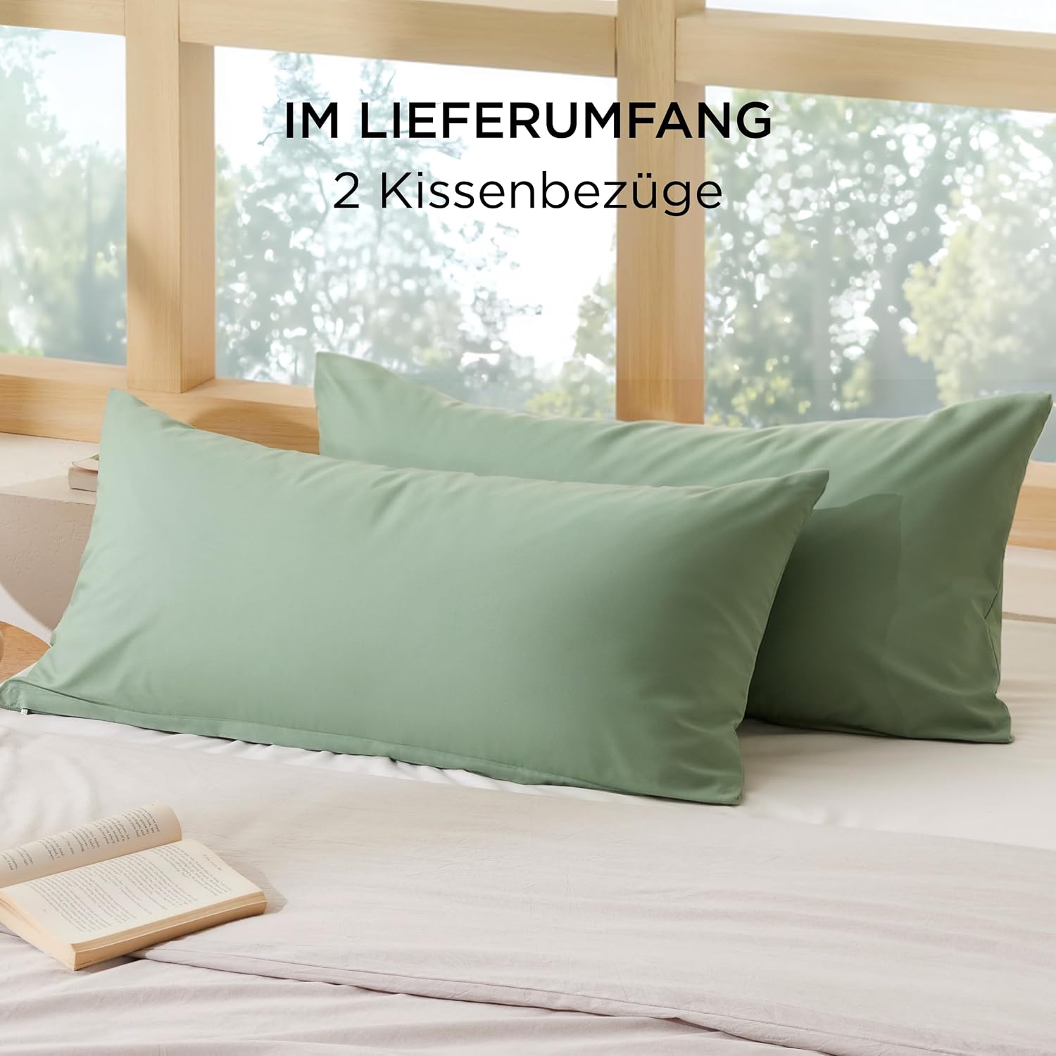 Thumbnail 5 de BEDSURE Kissenbezug 40x80 2er Set