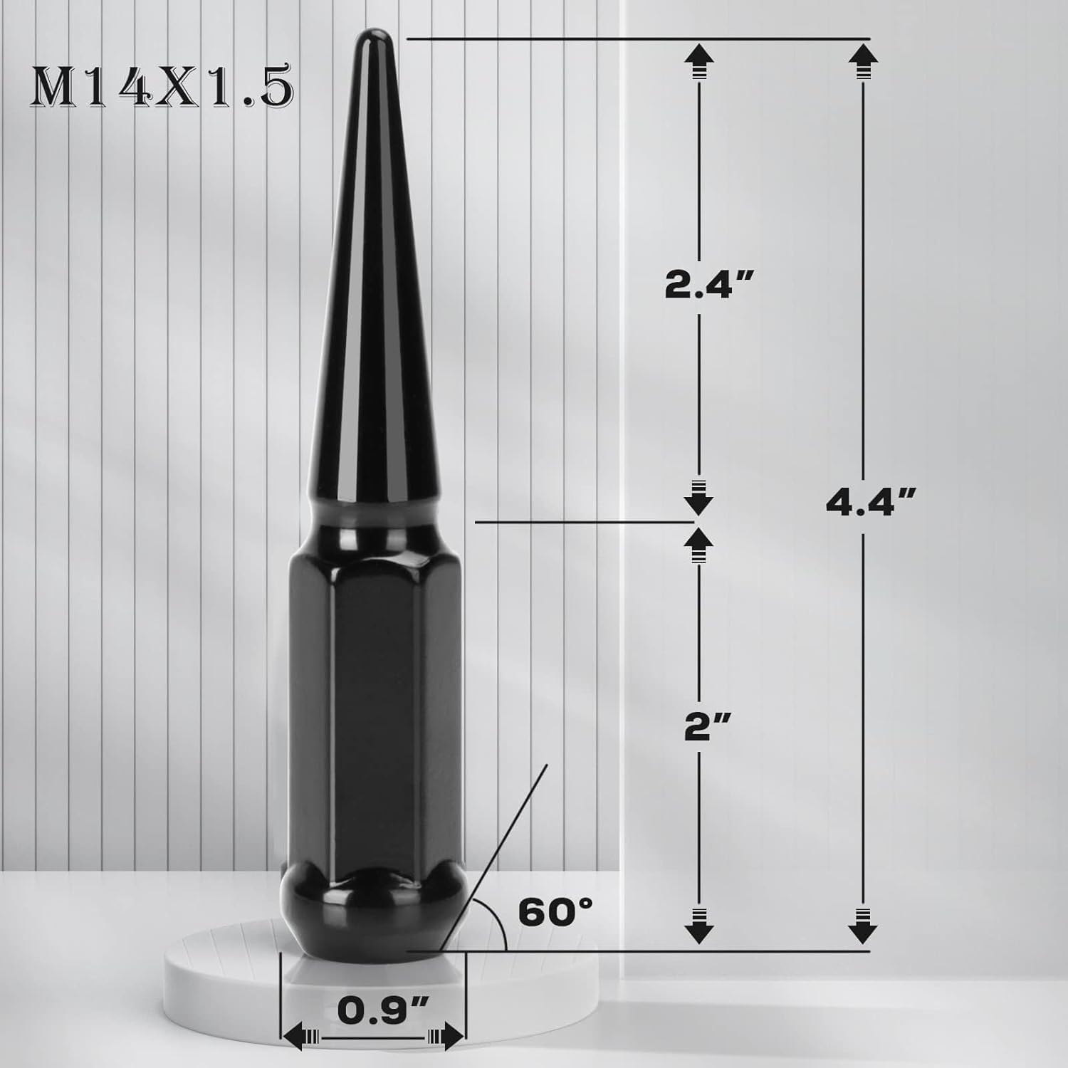 Thumbnail 1 de Dynofit 14x1.5 Spike Lug Nuts 24pc