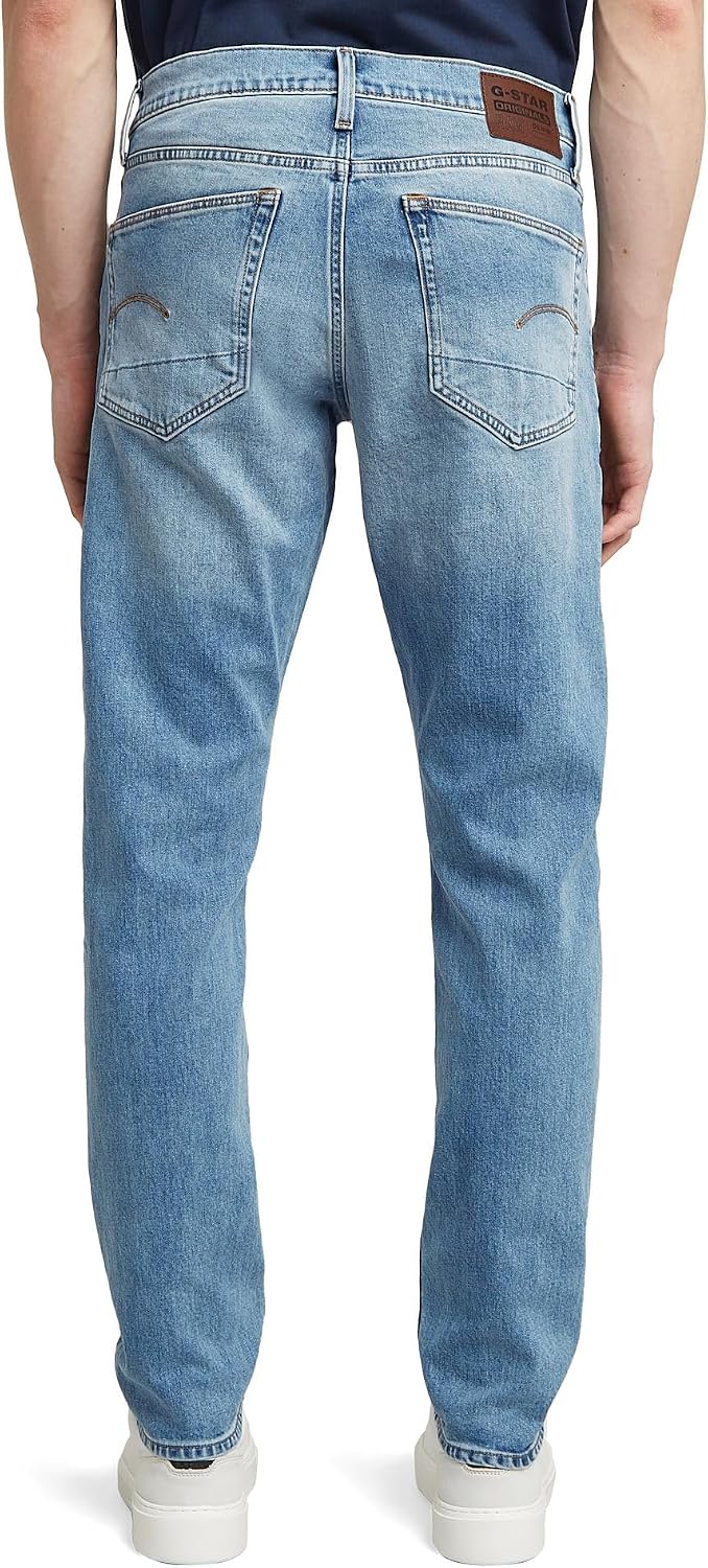 Detalle 2 de G-Star Herren Jeans 3301 Regular Tapered Jeans – Robuste Big-Taper Denim