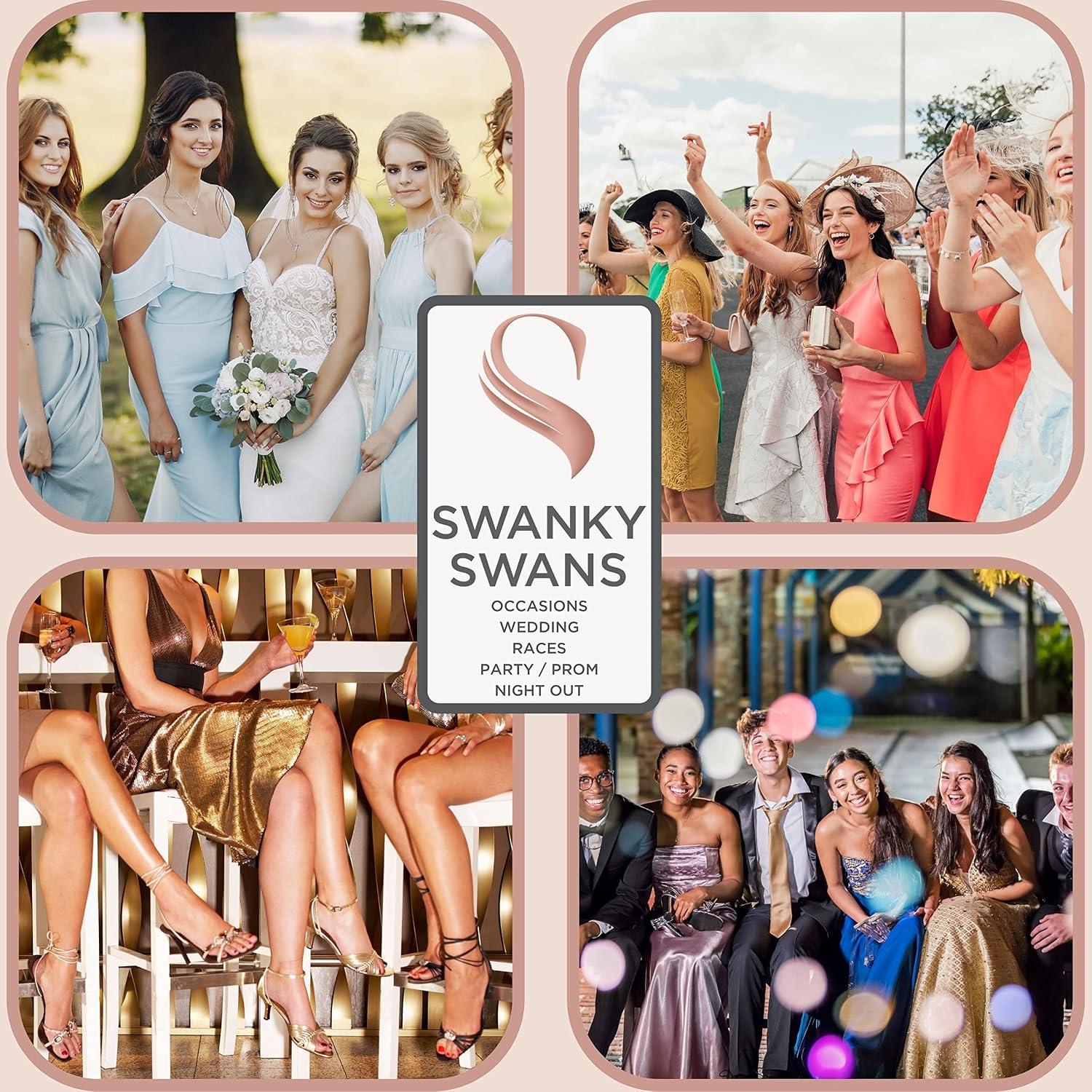 Thumbnail 4 de SwankySwans Chantel Pochette en satin — élégance enveloppe pour femme