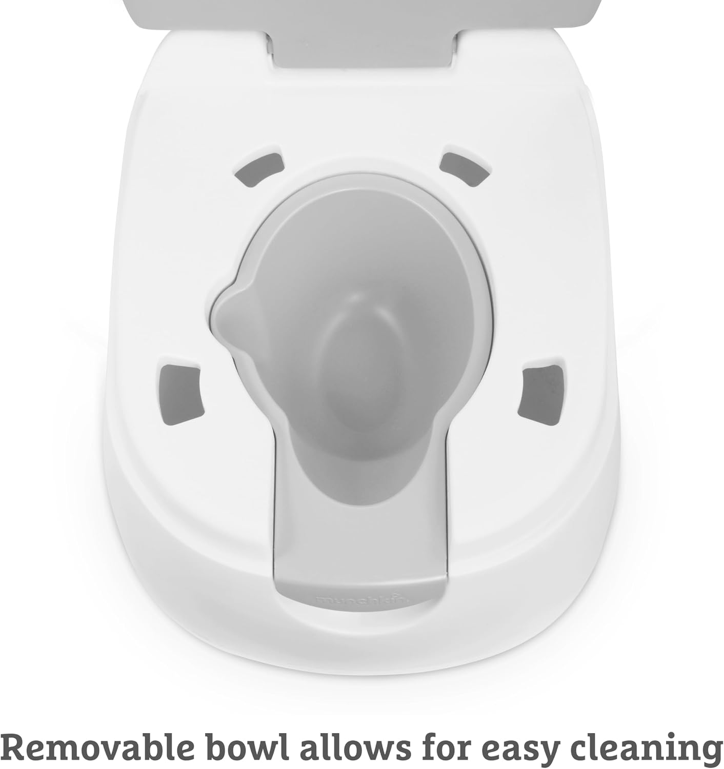 Detalle de Munchkin Siège de Potty Multistage 3-en-1 – Siège de Potty, Siège d’Entraînement et Marchepied Amovible Gris