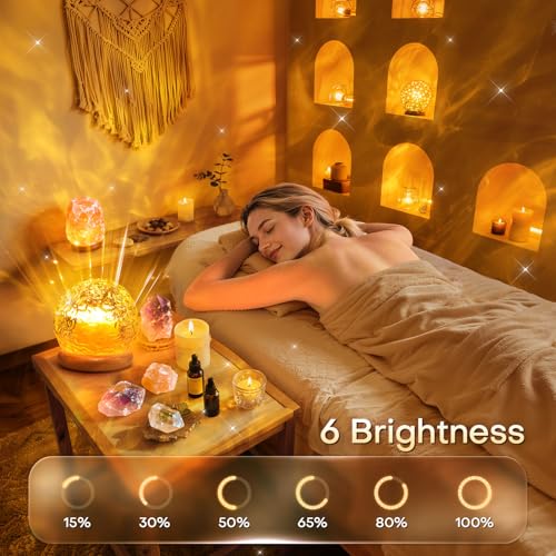 Detalle de PIKOY Veilleuse LED Ciel Étoilé – Lampe de Chevet et Décoration Chambre