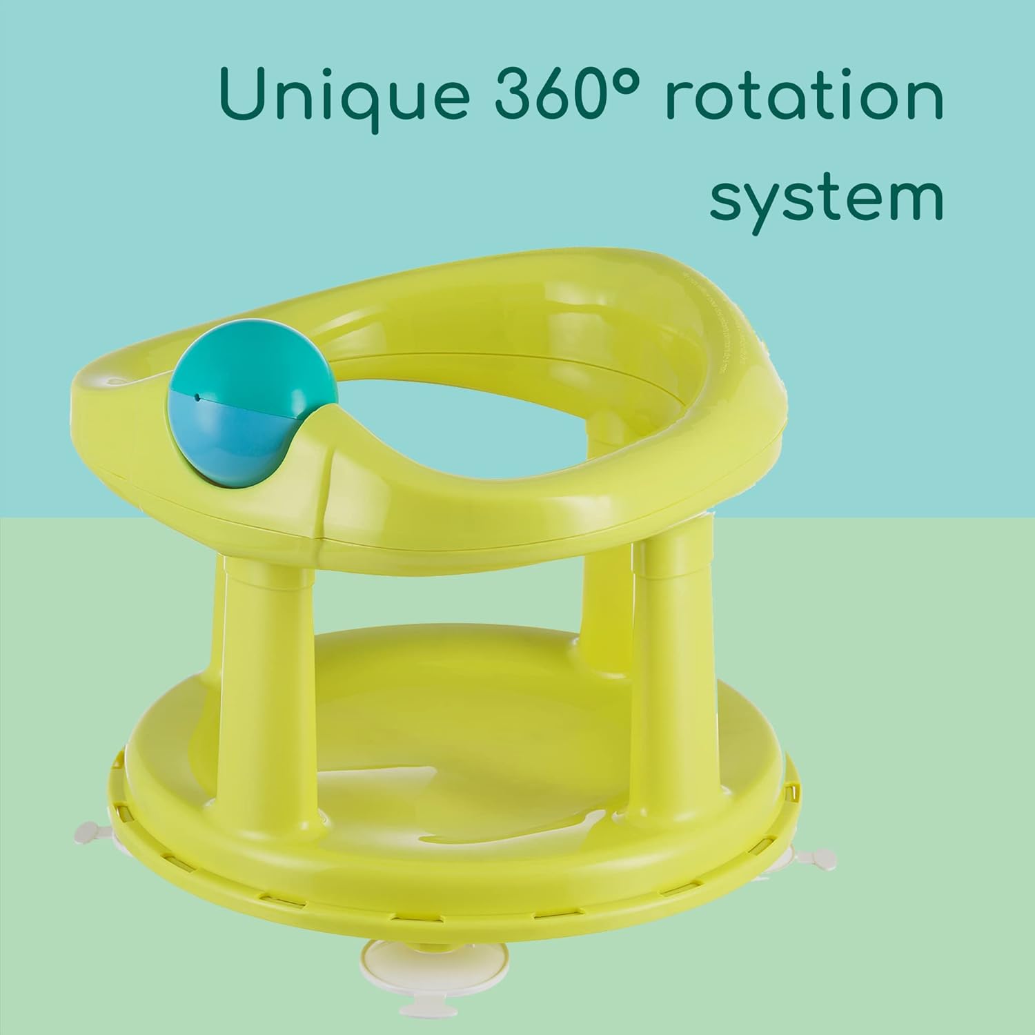Detalle de Bebeconfort Swivel Bath Seat (6–12 Months, Max 10 kg) – Lime
