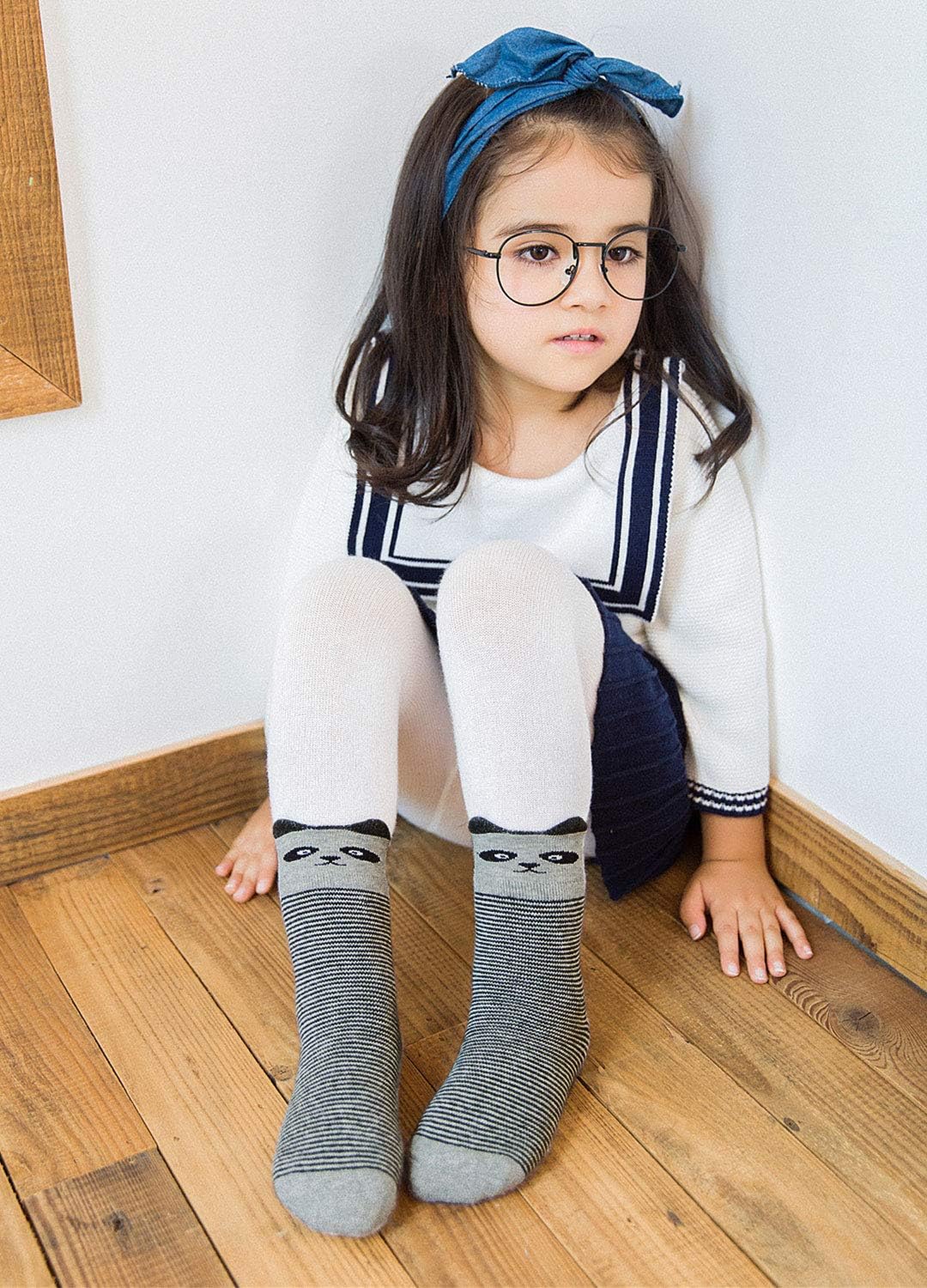 Thumbnail 2 de LOFIR Chaussettes chaudes en coton pour enfants – 6 paires, taille 20-34