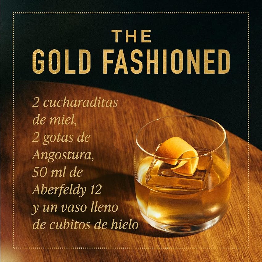 Detalle 1 de Aberfeldy 12 Años Whisky Escocés con Estuche de Regalo 🥃