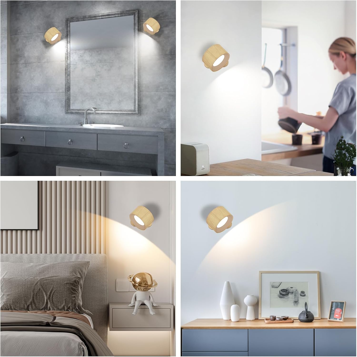 Thumbnail 4 de Battery Operated Wall Light 360° LED
