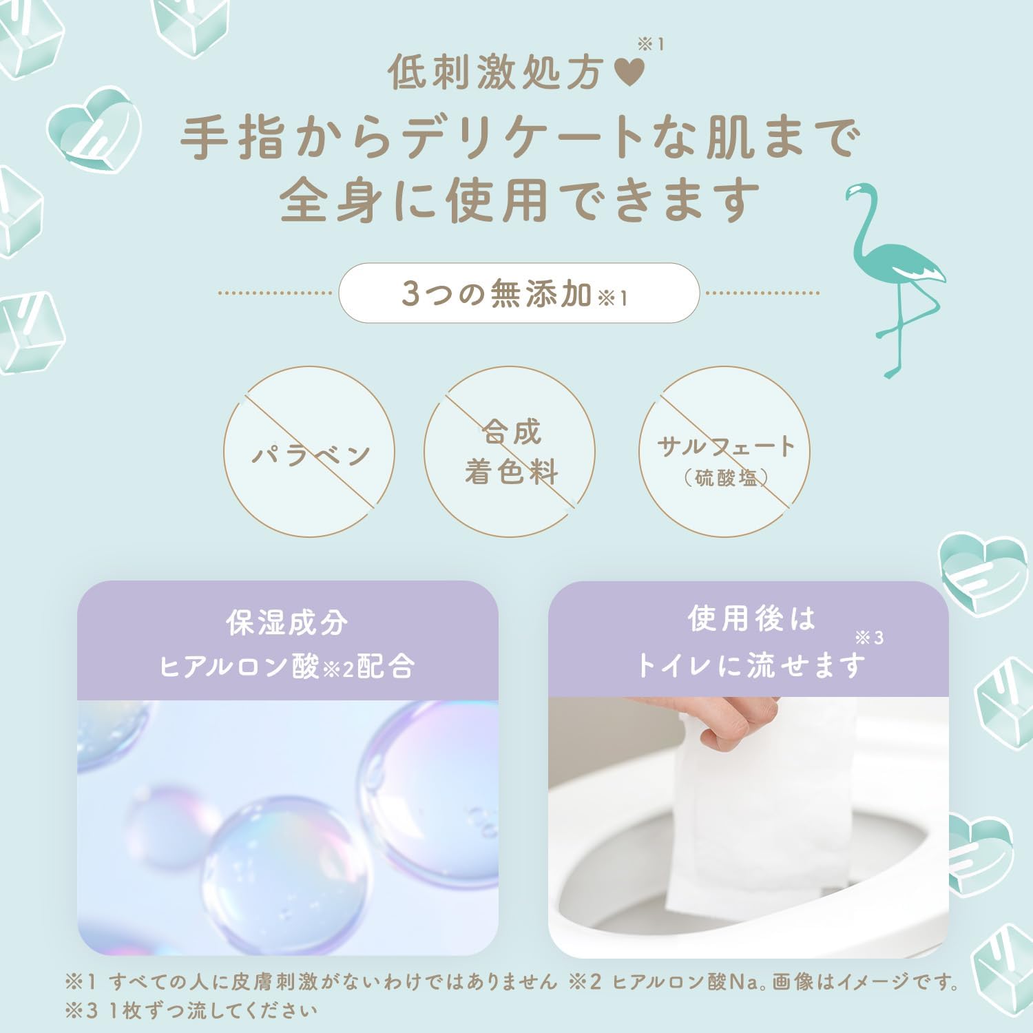 Detalle 2 de レック Femia トイレに流せるデリケートウェットシート 冷感タイプ 12枚入×2個