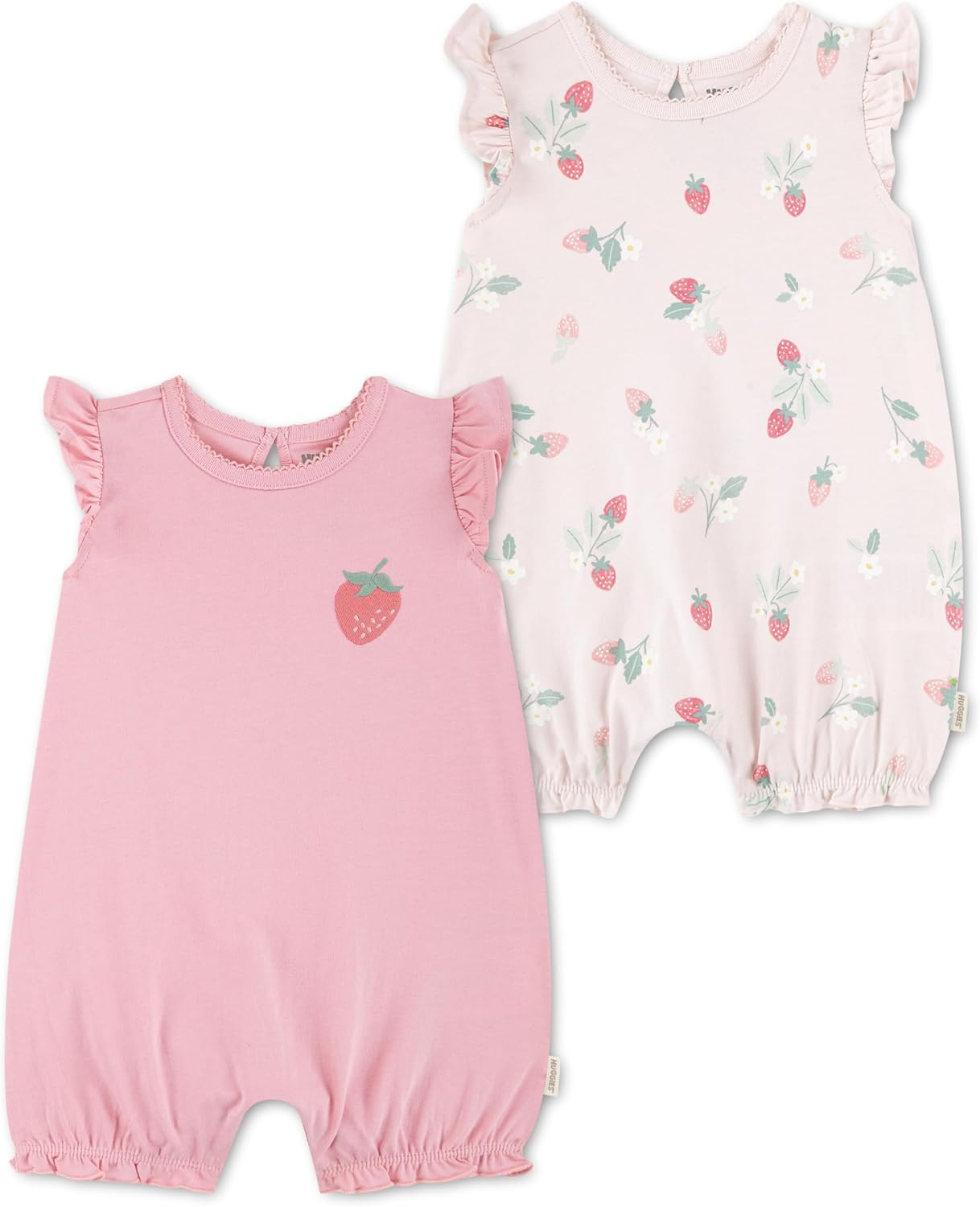 Thumbnail 5 de HUGGIES Barboteuses (Lot de 2) Rose Bébé fille – coton biologique et confort au quotidien