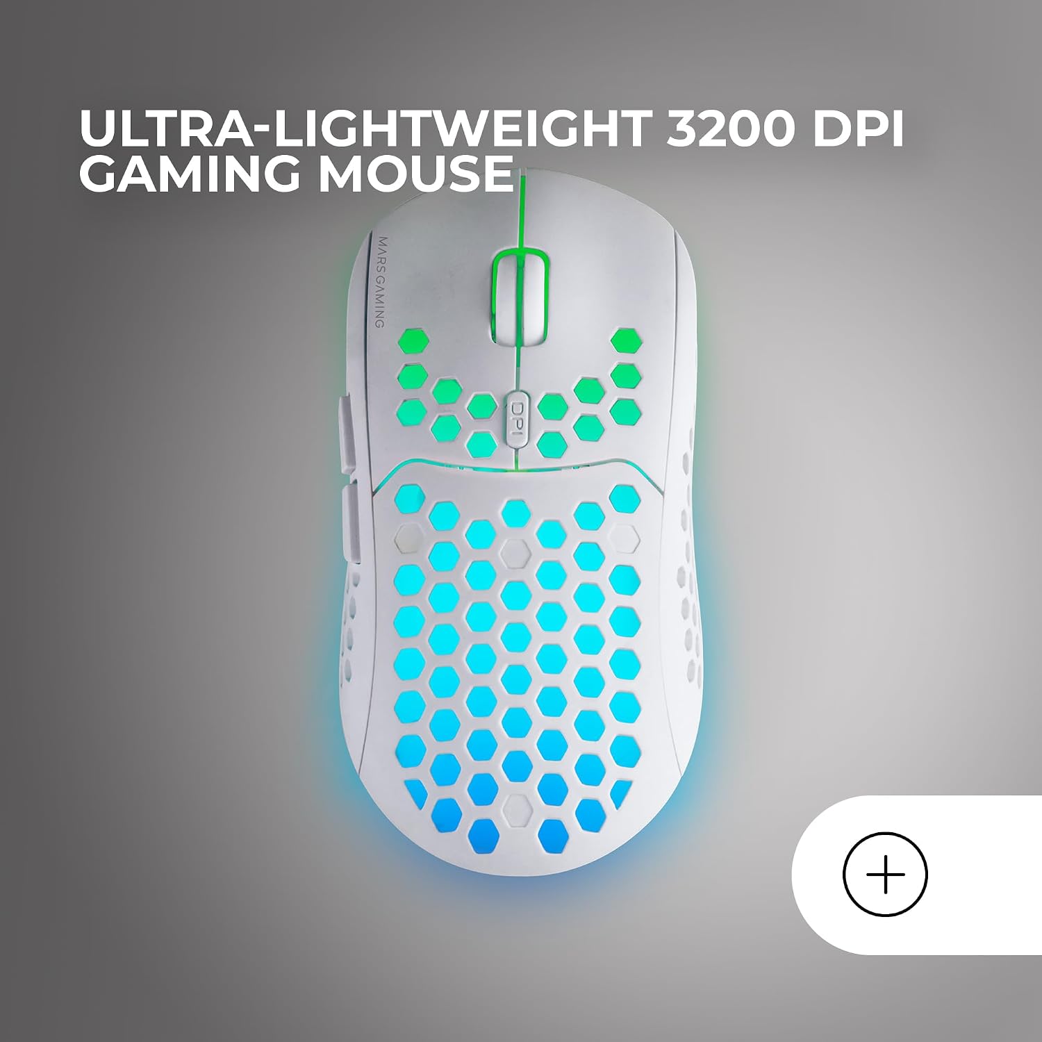Thumbnail 3 de Mars Gaming MCPWX (Italiano) Combo Gaming Wireless 3-in-1 DualPro Link 2.4GPRO con tastiera RGB, mouse 3200DPI e tappetino 360x260 mm, Bianco