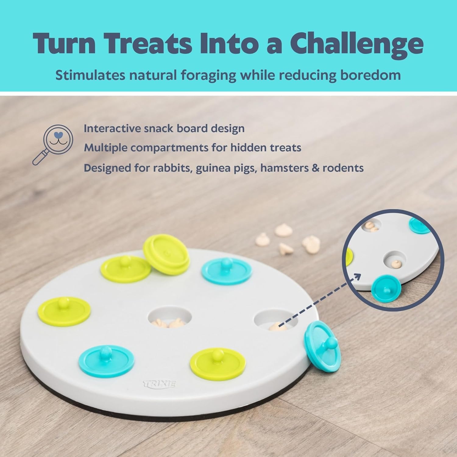 Thumbnail 1 de Trixie 62812 Snack Board aus Kunststoff (ø 20 cm) in Grau