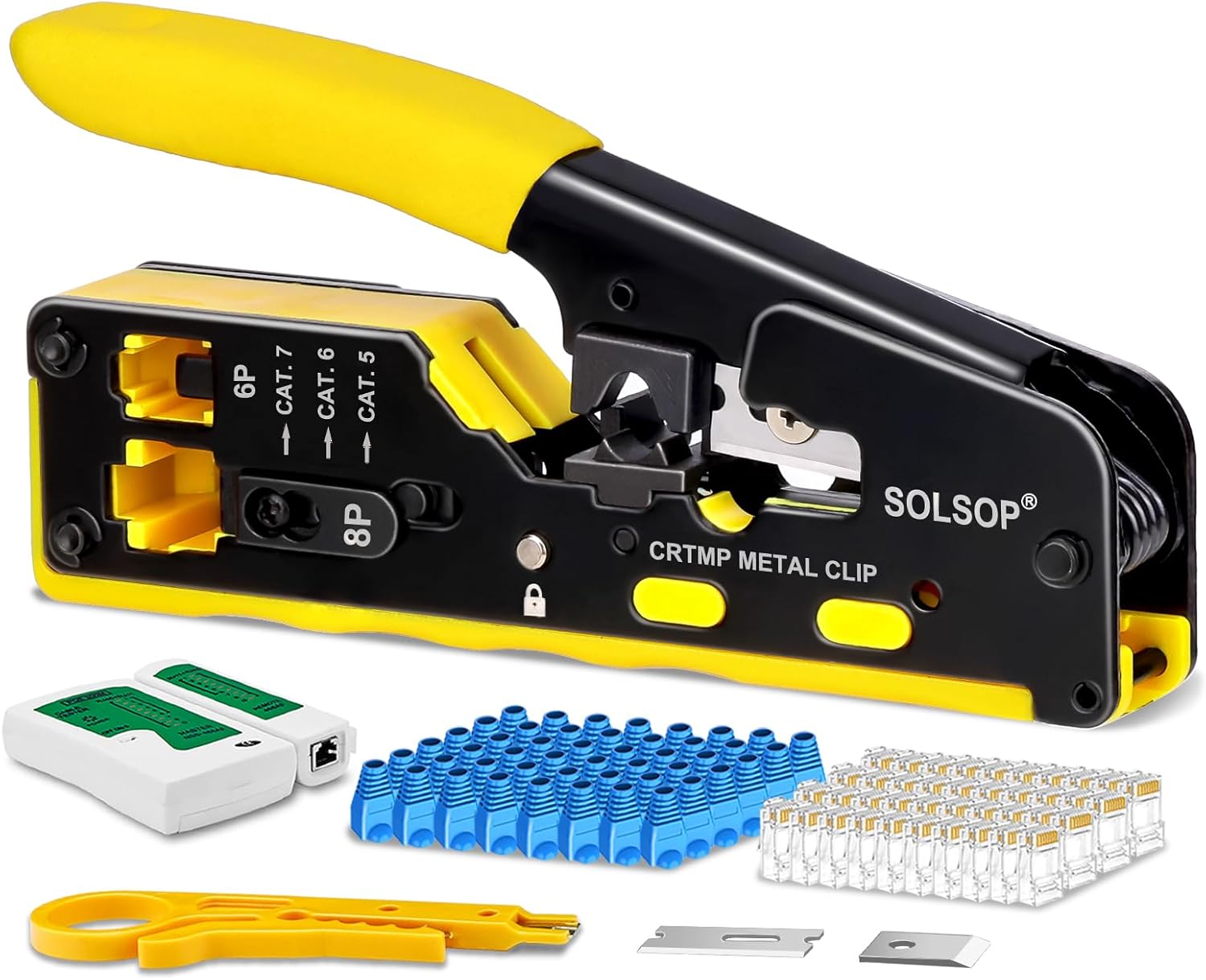 Detalle de Solsop Pass Through RJ45 Crimp Tool