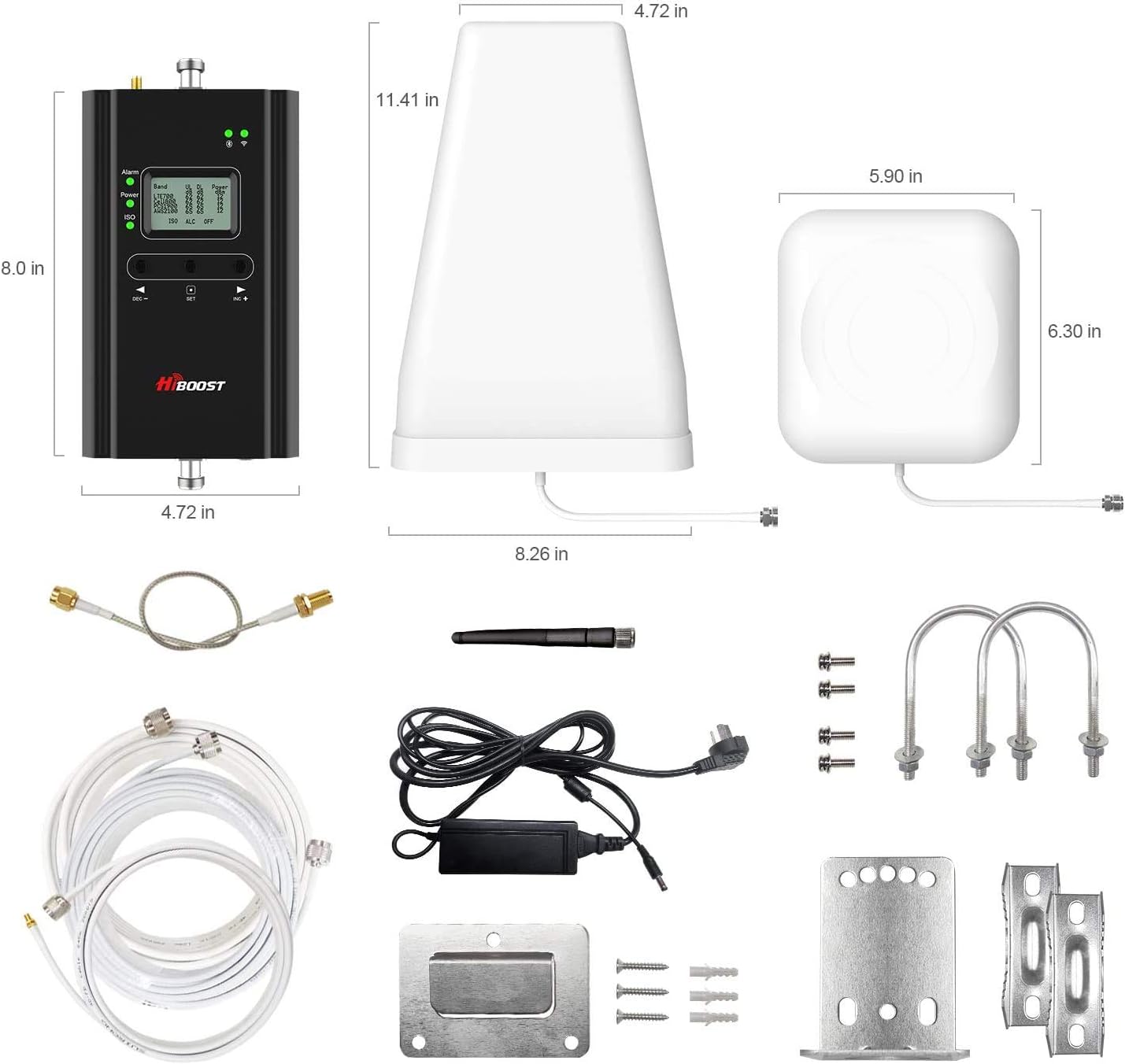 Detalle de Hiboost Cell Phone Booster 4,000 sq ft