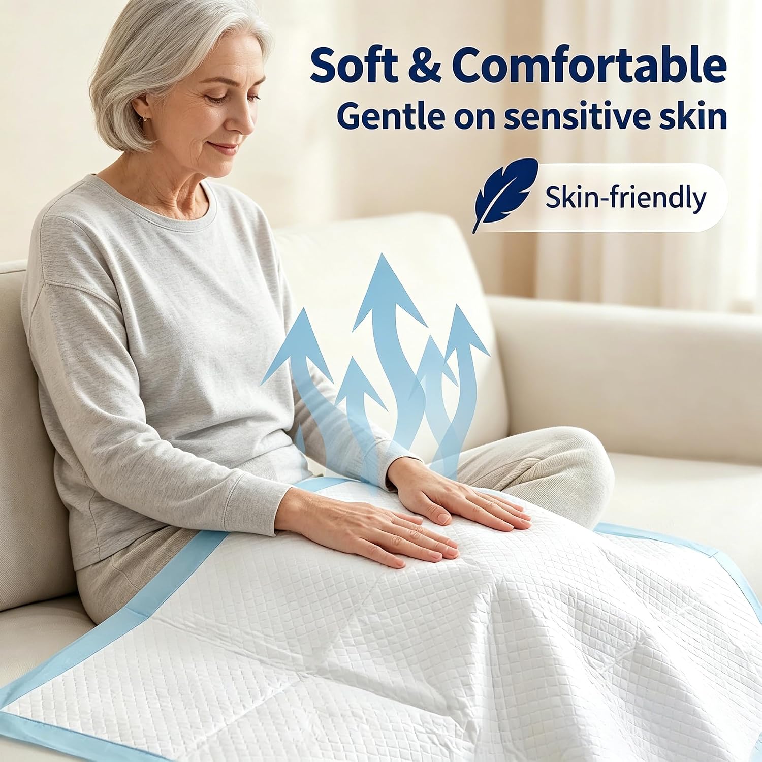 Thumbnail 5 de BLUECUSTOS BLUECUSTOS-30x36-50-PE Disposable Bed Pads, 30" x 36", 7-Layer
