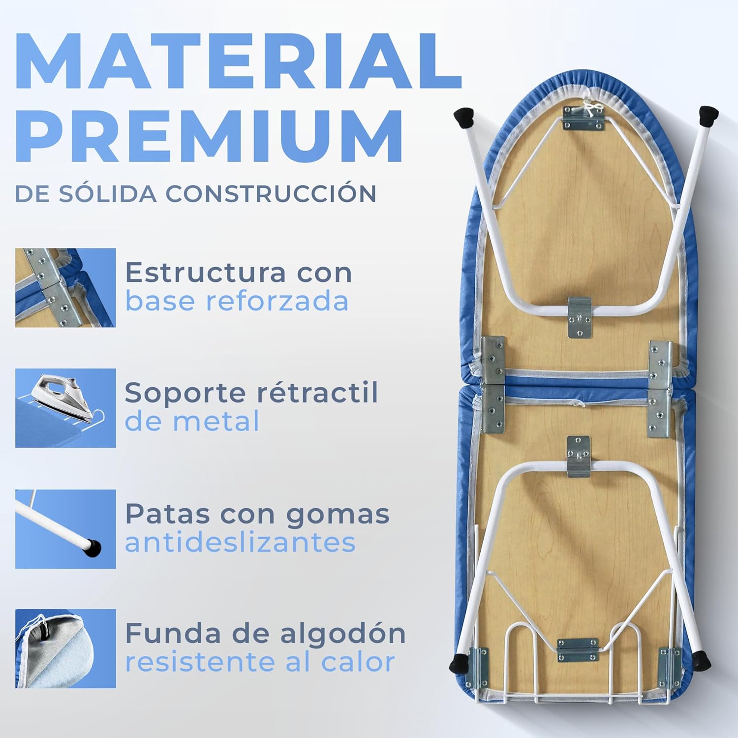 Thumbnail 3 de JUPPLIES Tabla de Planchar Plegable 80×30 cm