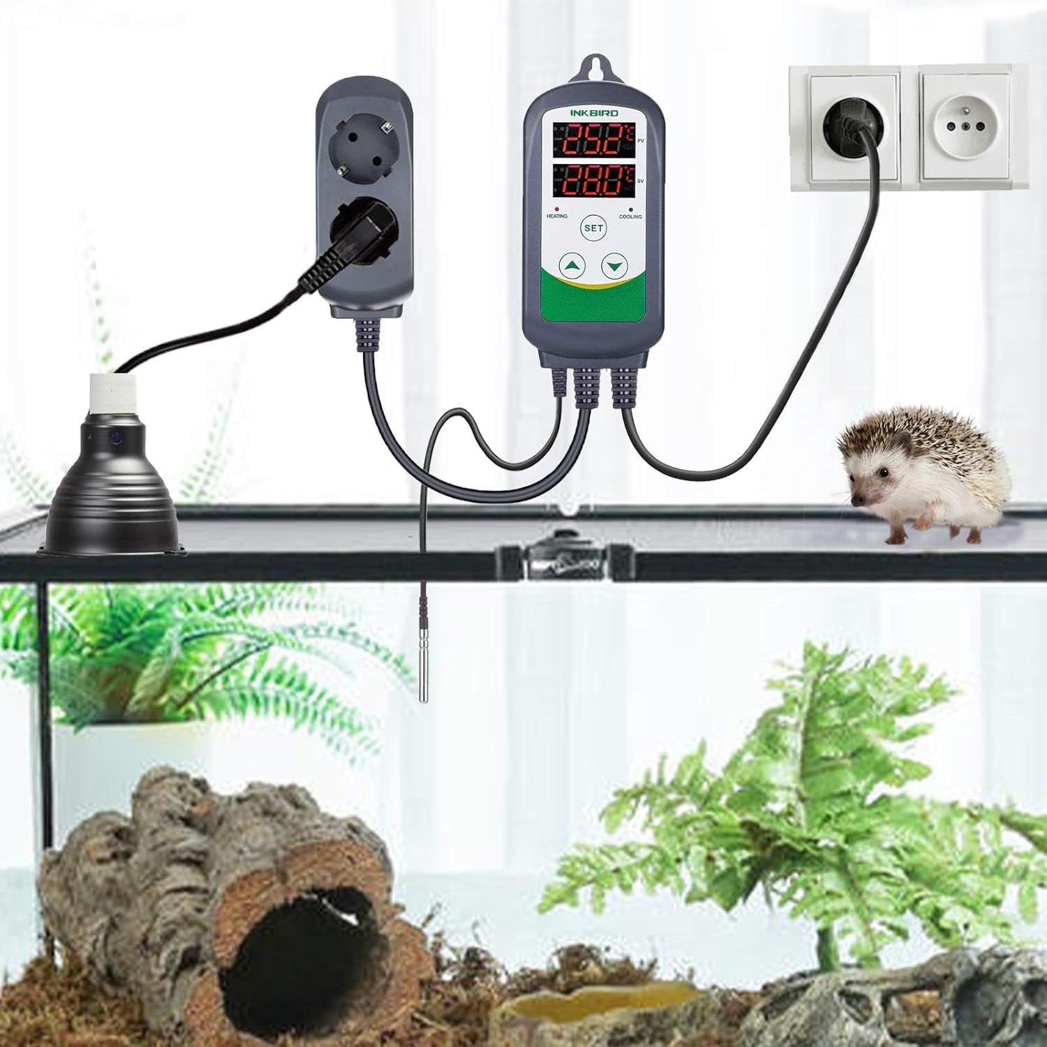 Thumbnail 1 de Inkbird ITC-308 digitaler Temperaturregler mit Fühler für Heizen & Kühlen (230V)