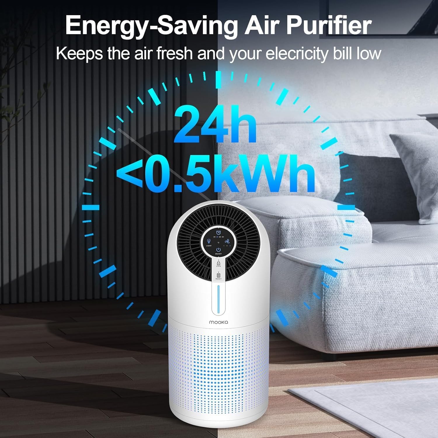 Thumbnail 4 de MOOKA M02 air purifier 1095 ft²