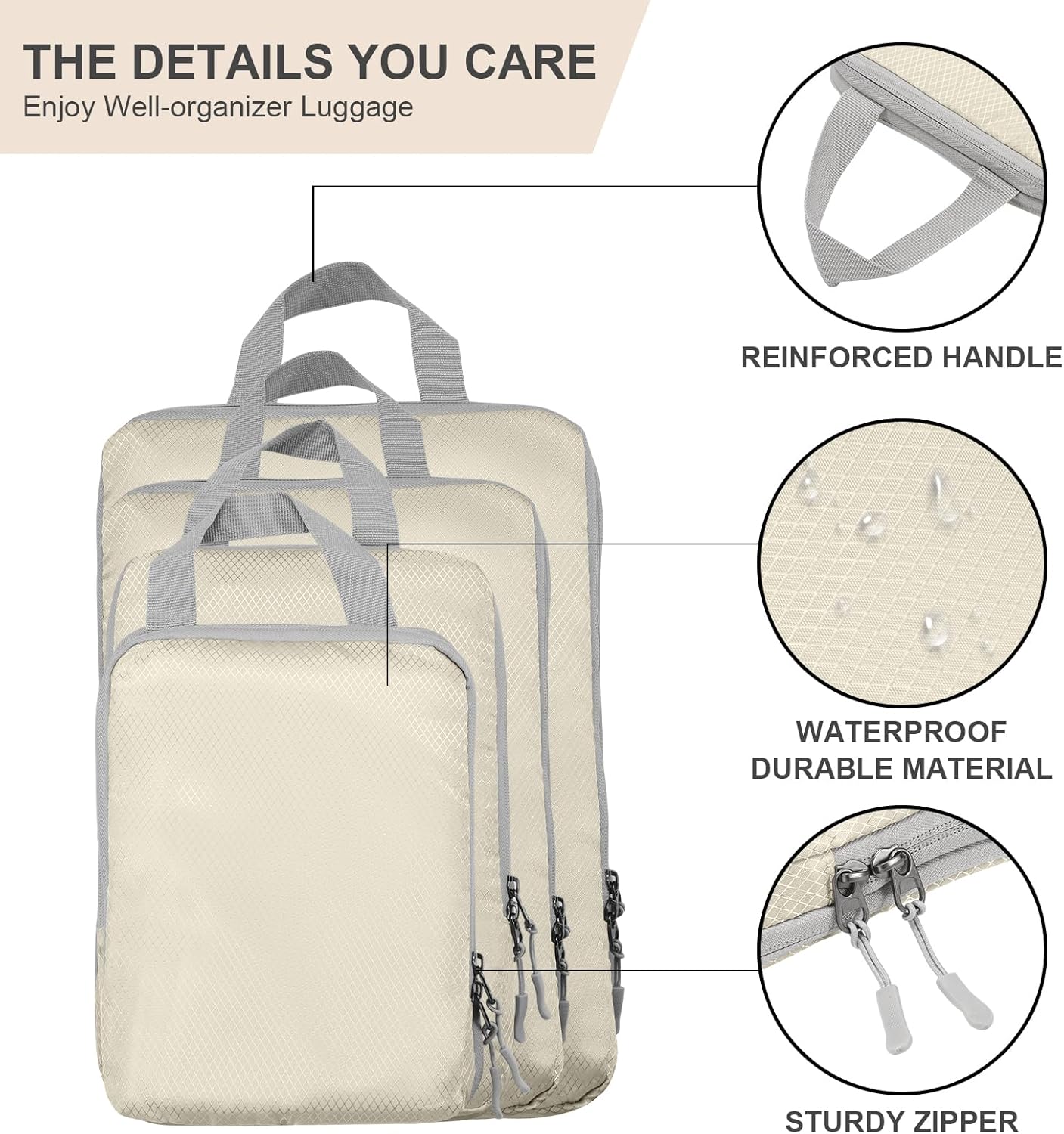 Detalle 2 de TuTuShop Compression Packing Cubes set of 4