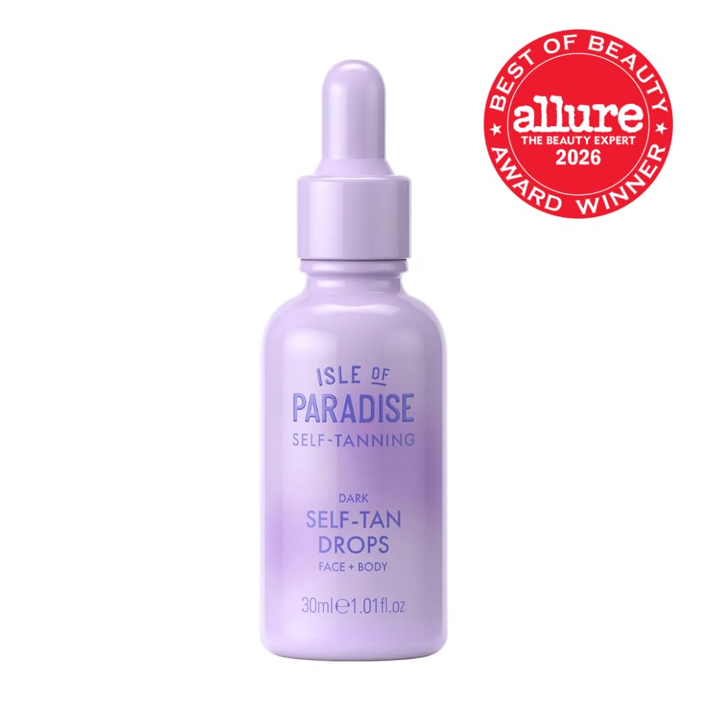 Detalle 2 de Isle of Paradise 89021600 Self-Tanning Drops, Dark Face & Body, 1.01 fl oz