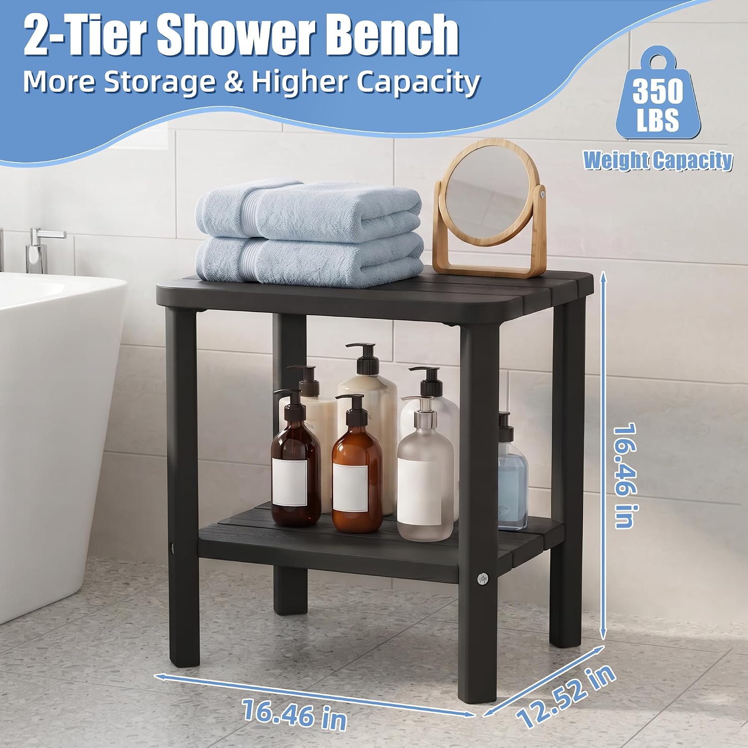 Detalle de ATMELT Shower Bench, Resin
