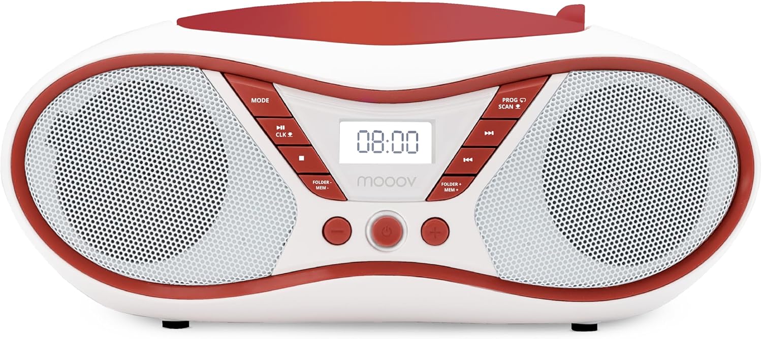 Detalle 2 de MOOOV Cherry 477411 – przenośny odtwarzacz CD z radiem FM i stereo 6 W