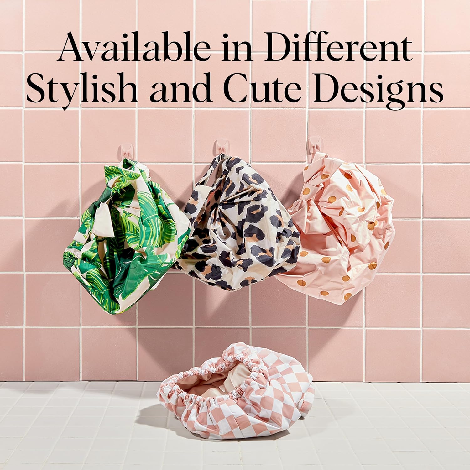 Thumbnail 5 de Kitsch Bonnet de Douche Luxe pour Femmes – Réutilisable, Imperméable et Anti-glisse, Léopard