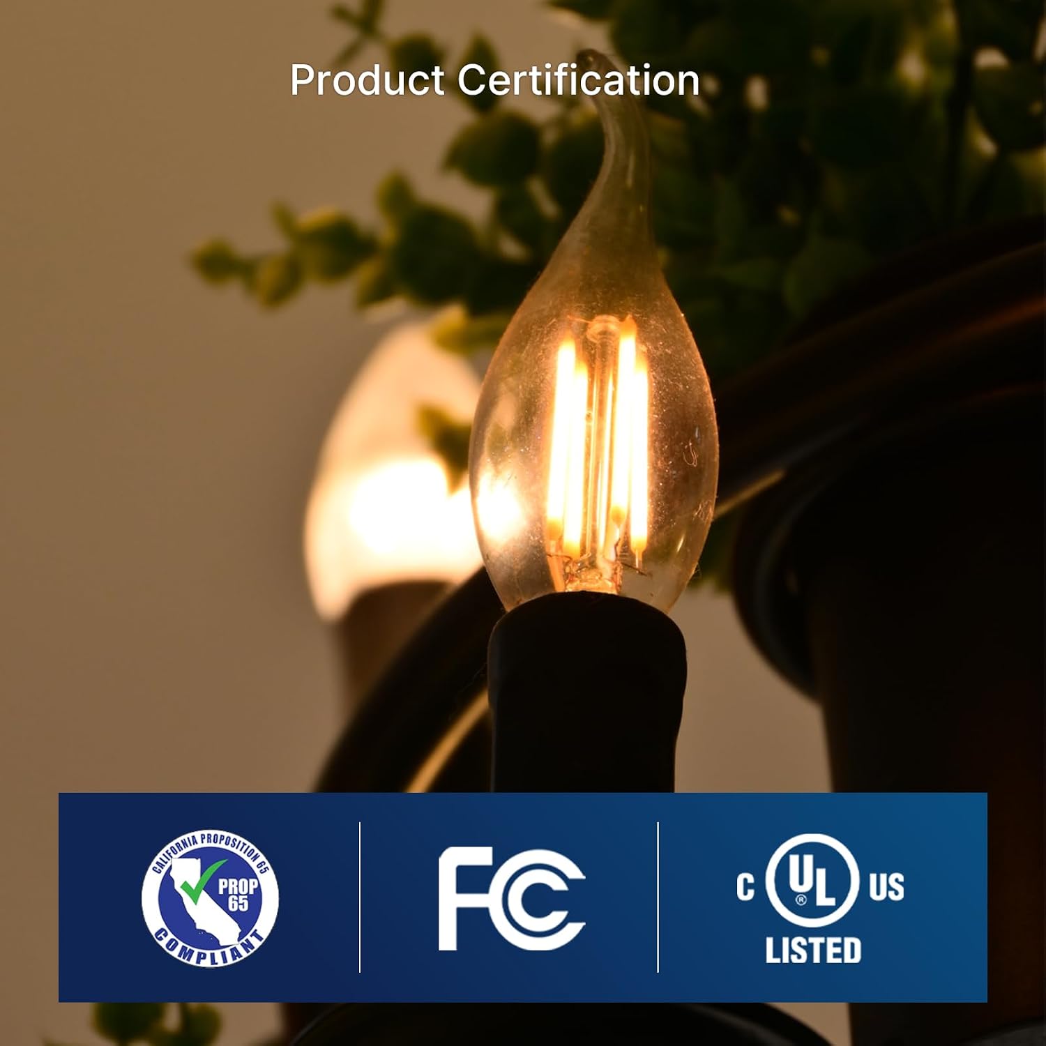 Thumbnail 4 de FLSNT CA11 E12 LED Candelabra Bulbs, Dimmable 2700K, 12-Pack
