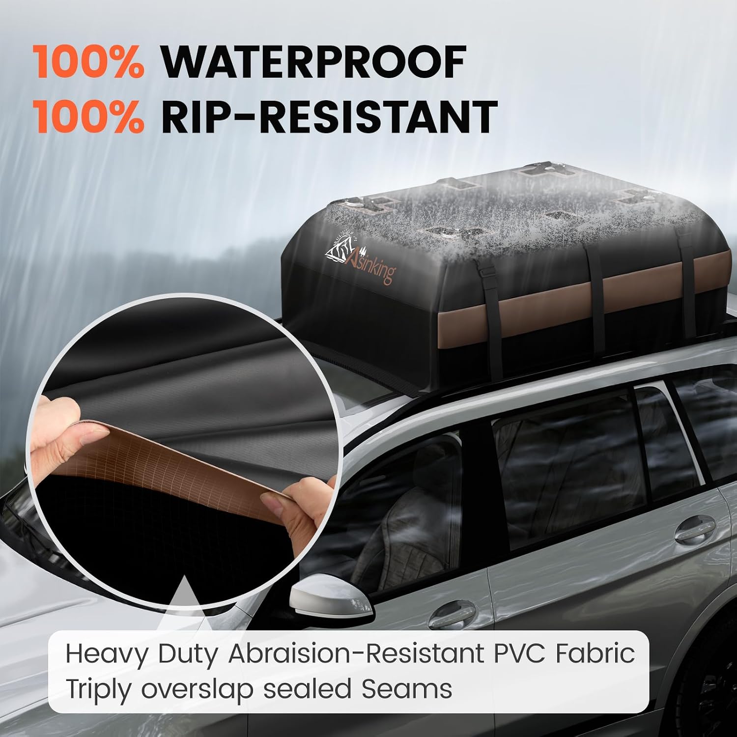 Detalle de Asinking Rooftop Cargo Bag, 15 Cubic Feet