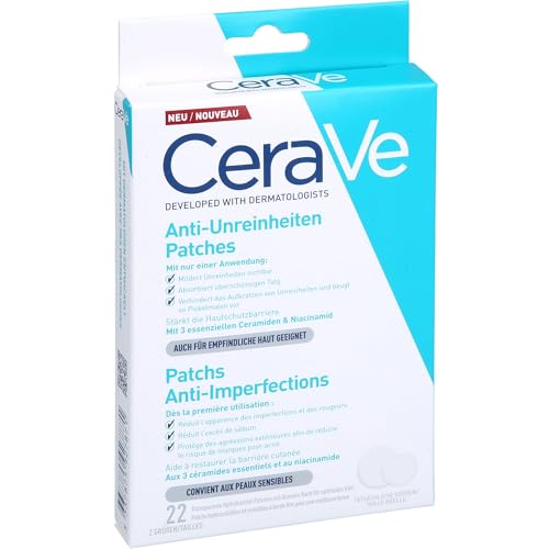 Detalle 1 de CeraVe Anti-Unreinheiten Patches Pickel Pflaster für das Gesicht – 22 Stück