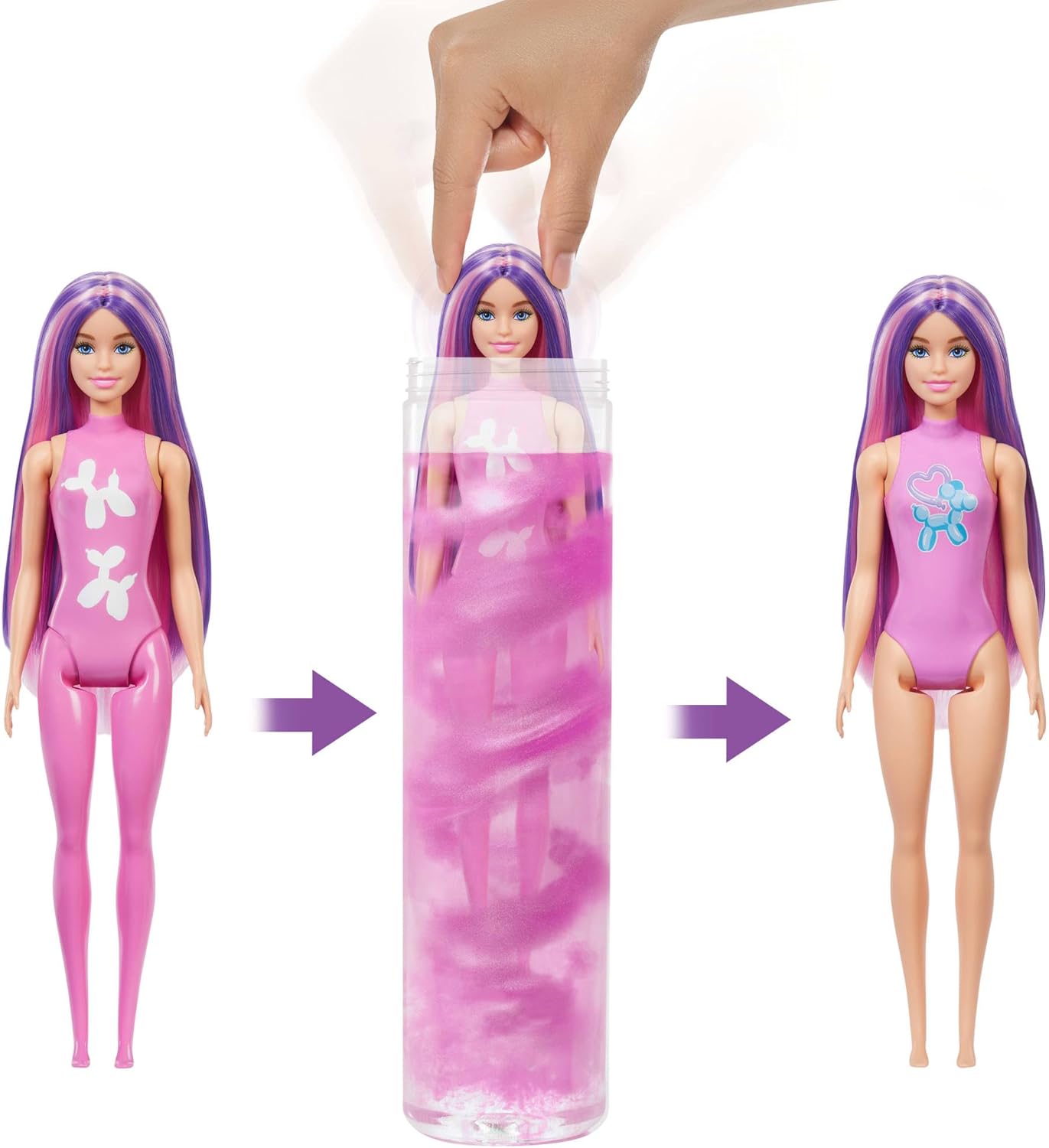 Thumbnail 2 de Barbie Color Reveal Poupées – Assortiment Animaux en Ballon, 6 Surprises (JSV58)