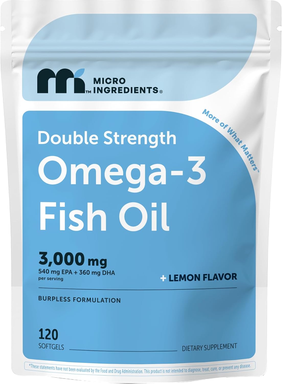 Detalle de Micro Ingredients Fish Oil Softgels 120 Softgels