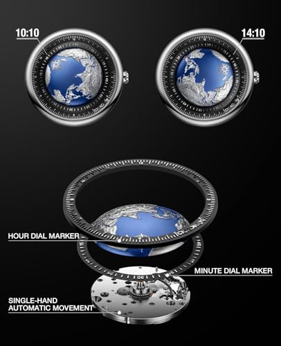 Thumbnail 3 de CIGA Design Mechanical Automatic Watch - Blue Planet U Series