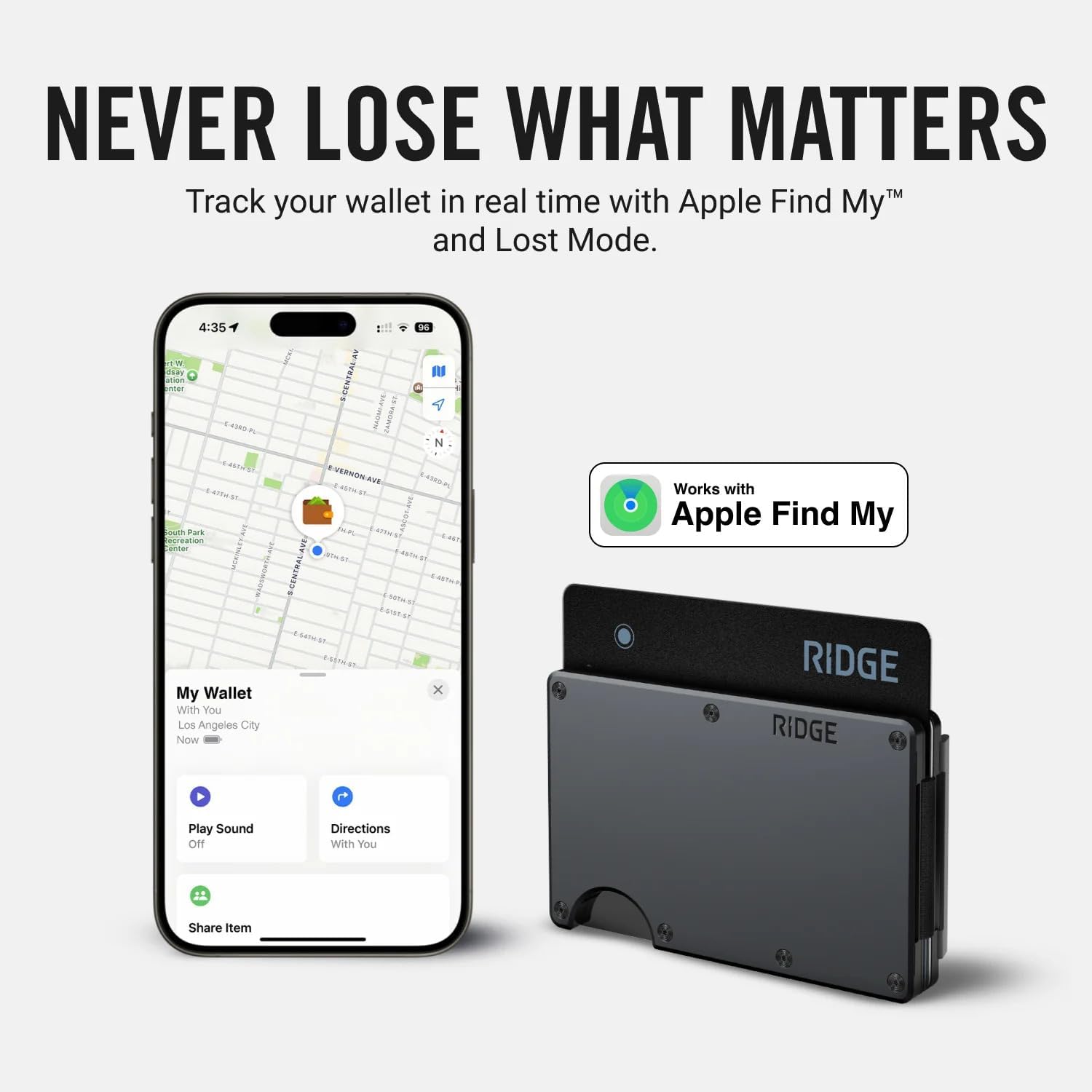 Thumbnail 6 de Ridge Wallet Tracker Card 300ft range