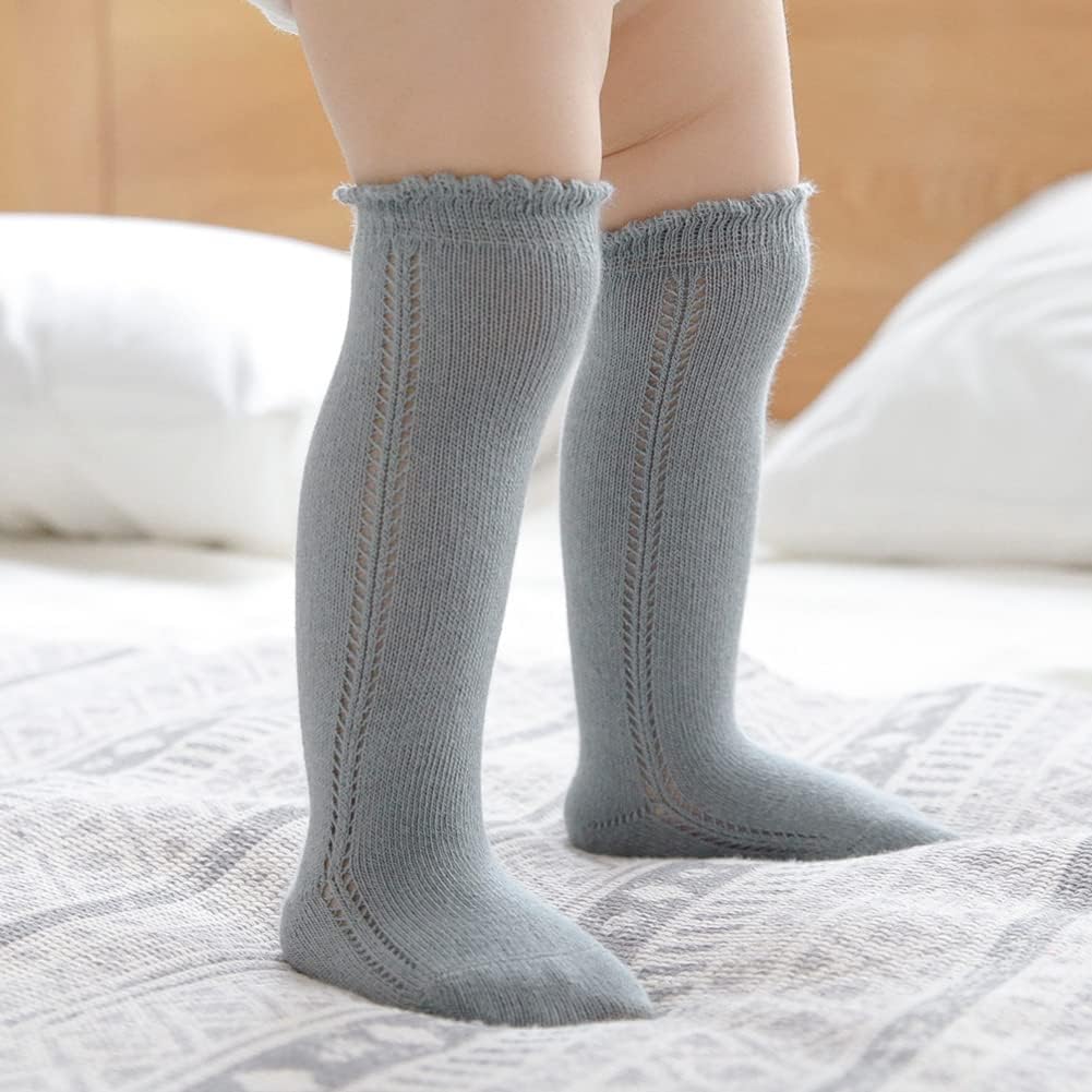Thumbnail 5 de imKutie Newborn Baby Girls Knee High Socks – Breathable Cotton Knit Stockings (0–24 Months)