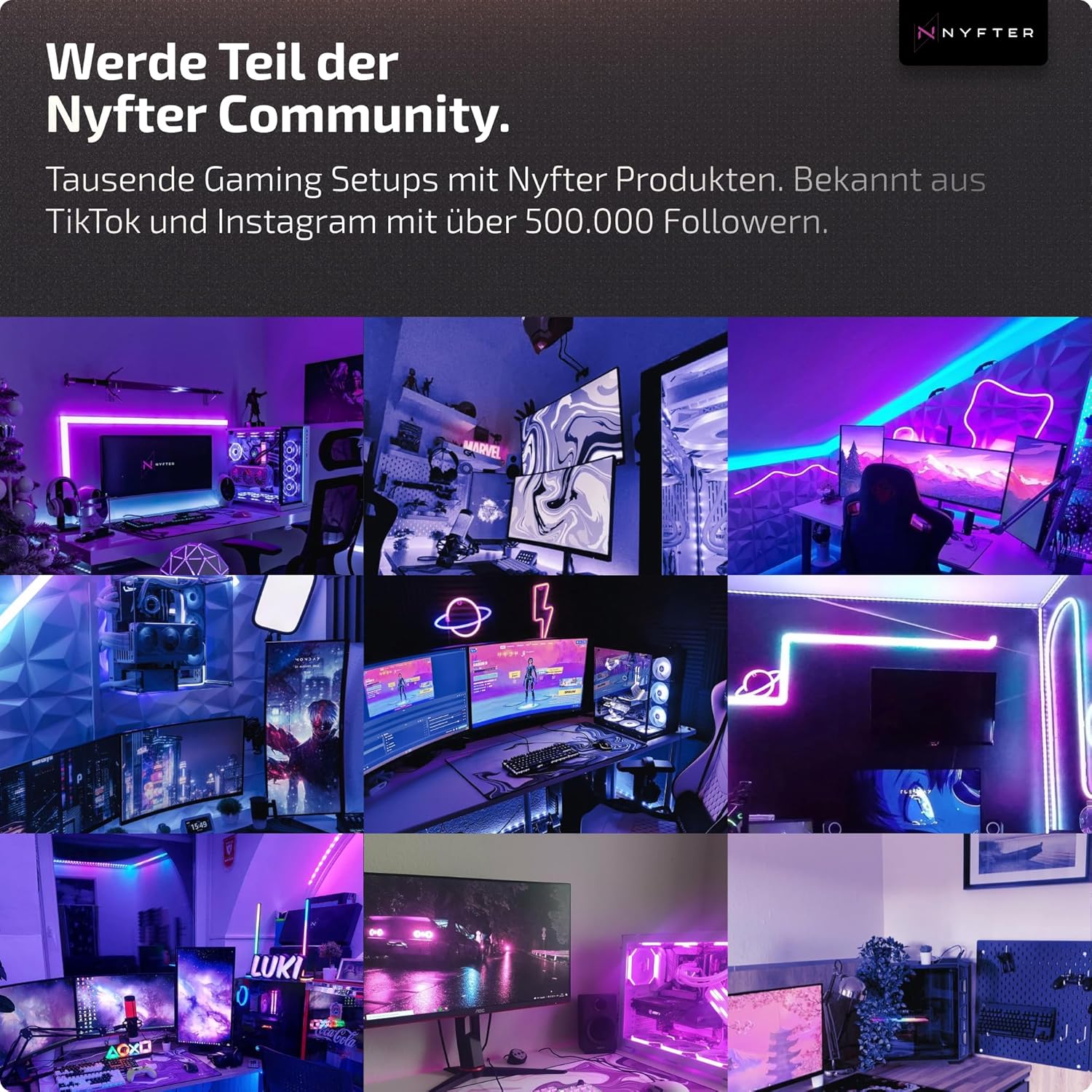 Thumbnail 5 de Nyfter Nyfboard HE 84K Wireless Hall-Effekt Gaming-Tastatur (DE-Layout, SakuraSchwarz)