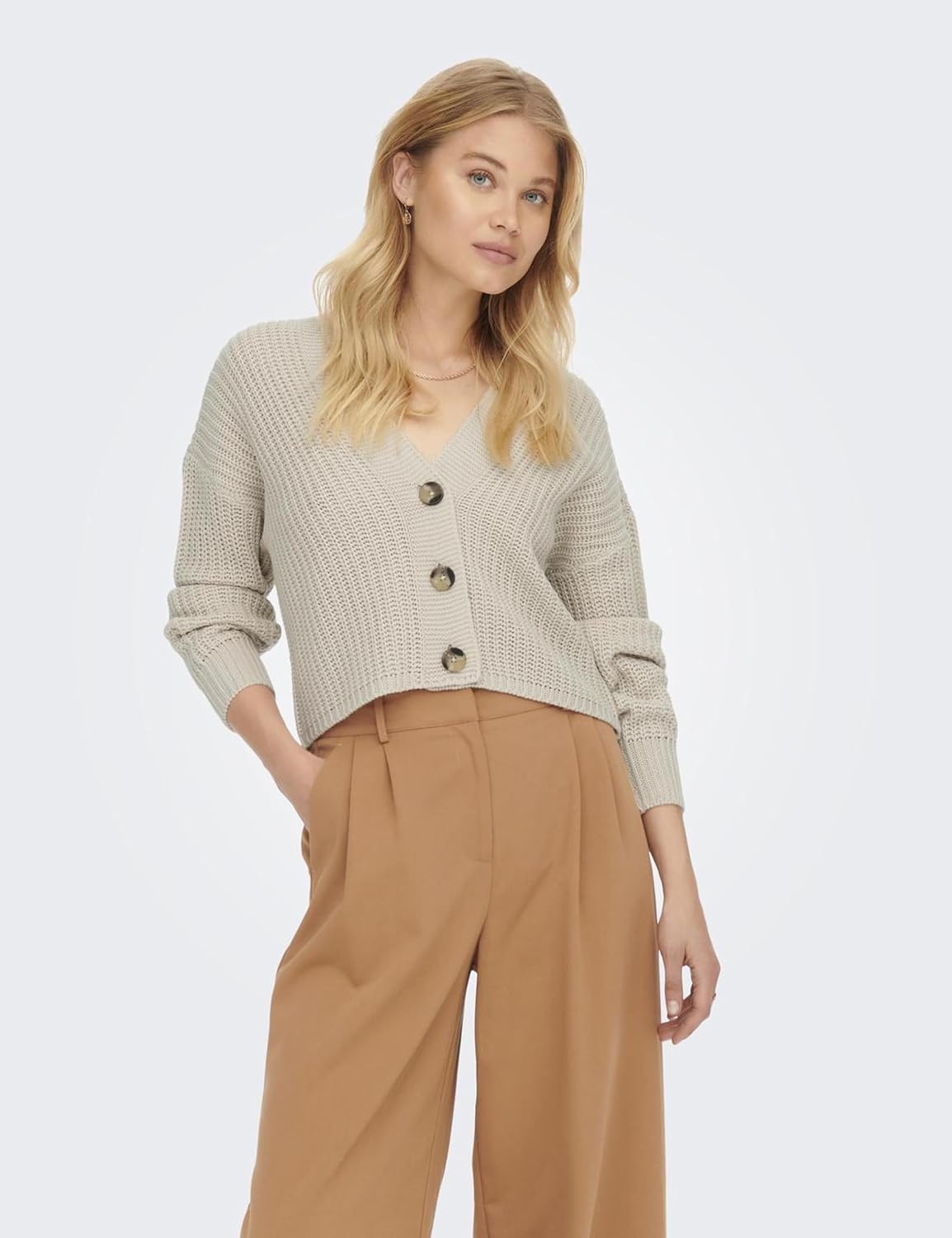 Thumbnail 1 de ONLY Female Strickjacke ONLCAROL – Strickjacke mit V-Ausschnitt aus 100% Acryl