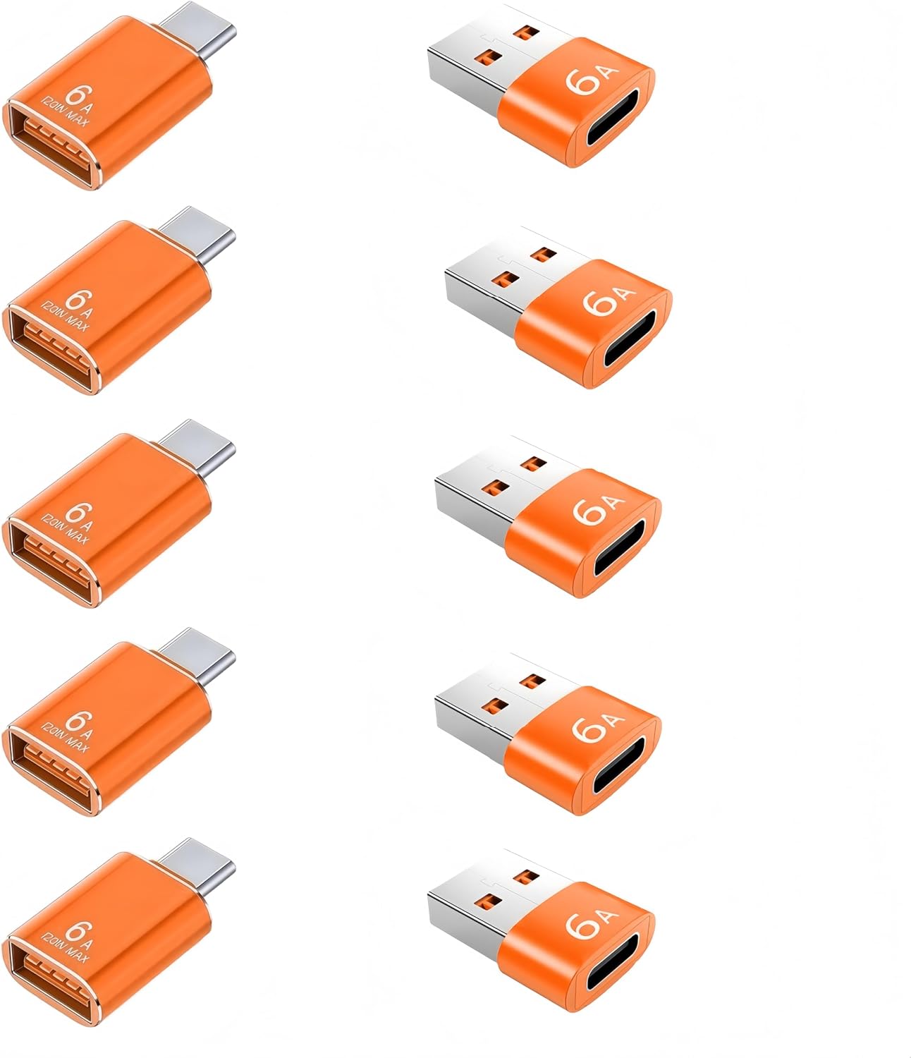 Thumbnail 6 de 10-Pack USB-C to USB Adapter (USB 3.1) & USB-C Charger Cable Adapters, 10Gbps/120W