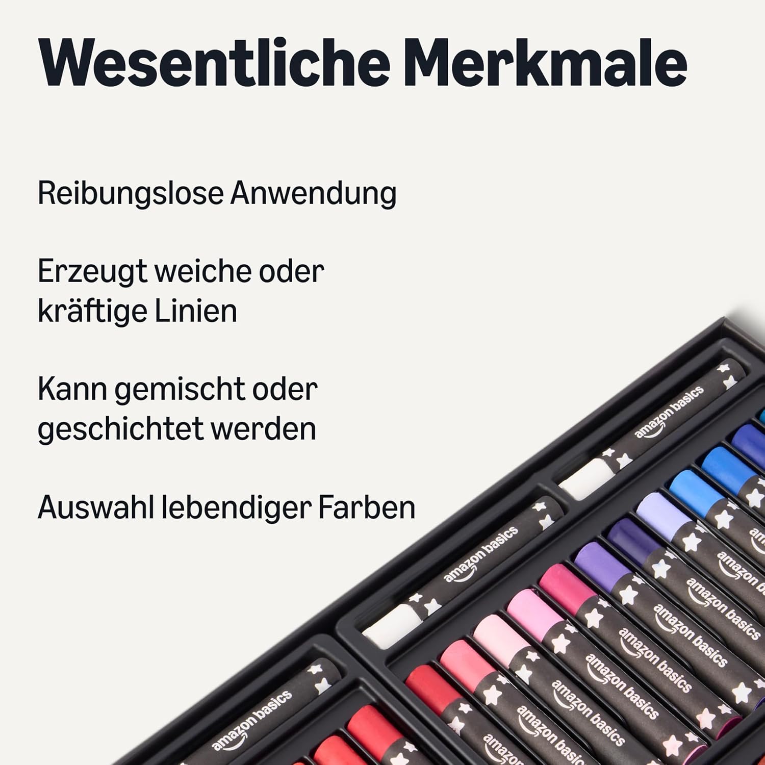 Thumbnail 1 de Amazon Basics Weiche Ölpastellkreiden-Set, 48 Farben – Für Künstler, Anfänger und Studenten
