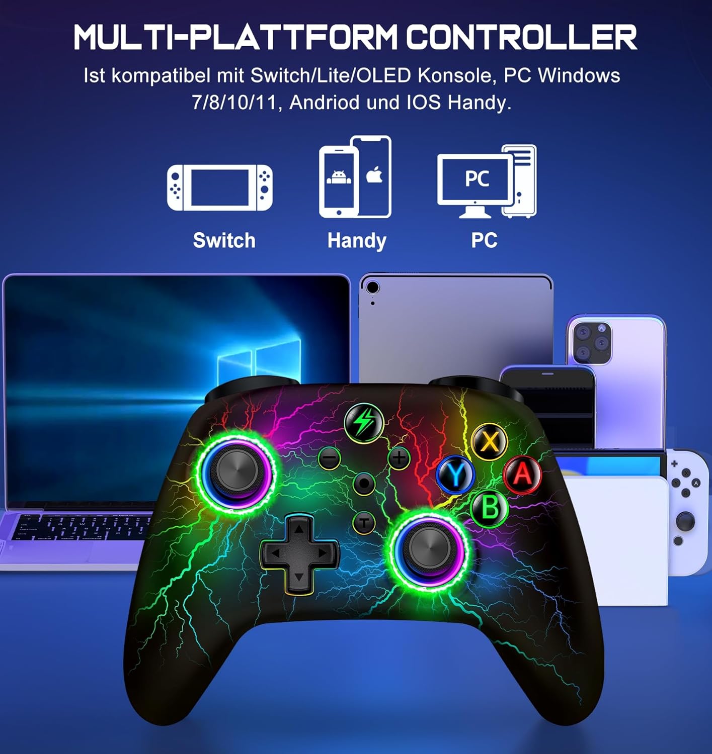 Thumbnail 1 de HELLCOOL Kabellos Controller für Switch