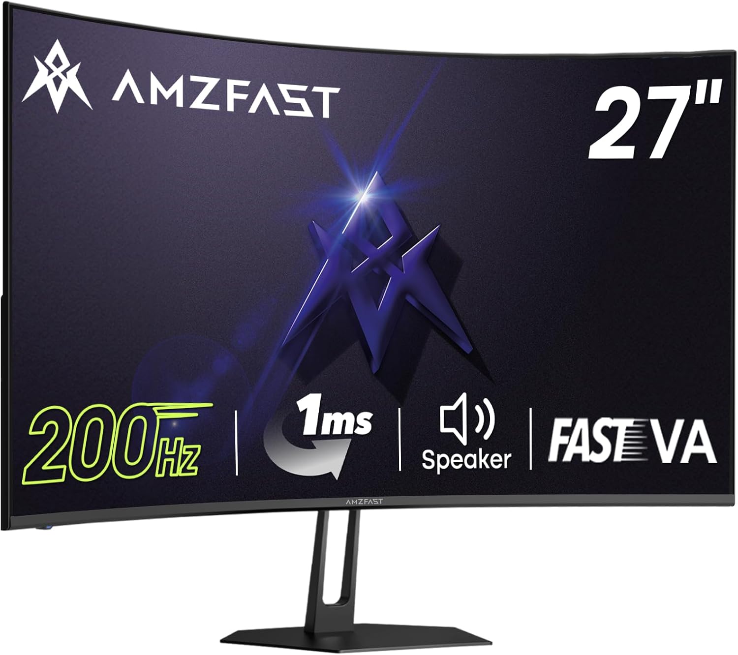 Detalle de Amzfast 27 inch 200Hz Curved Gaming Monitor