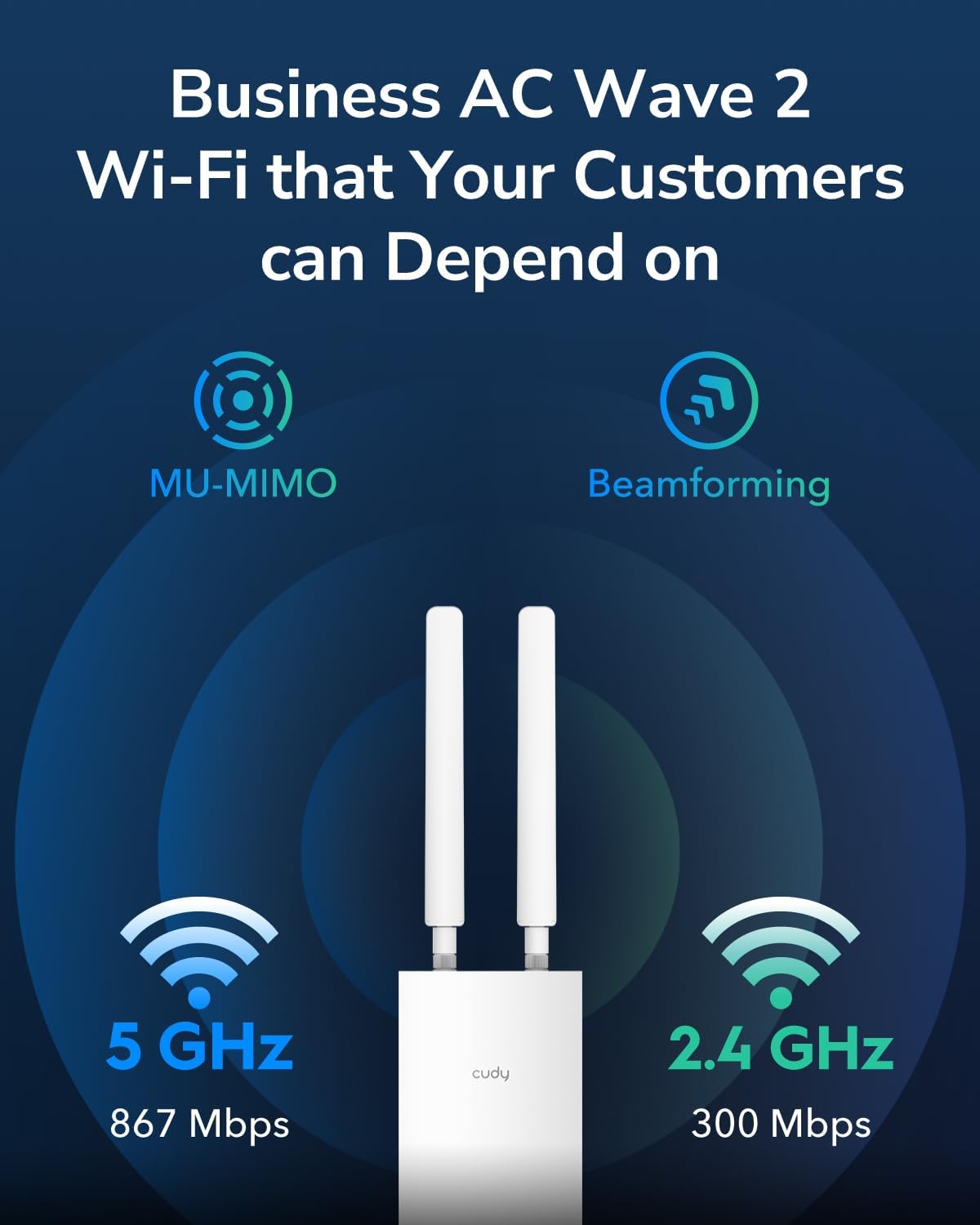 Thumbnail 1 de Cudy AP1300 Outdoor punto WiFi AC1200