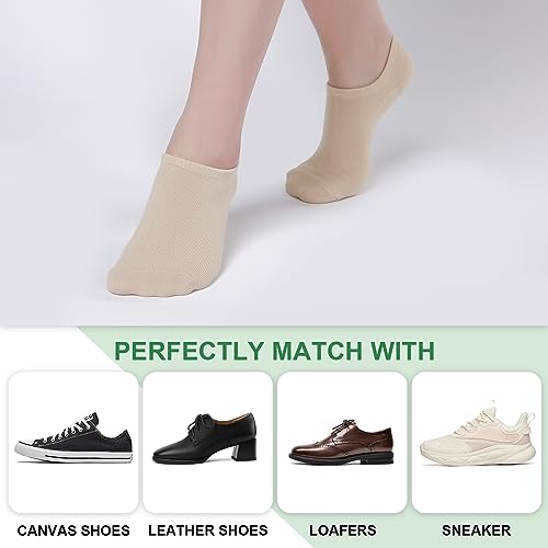 Thumbnail 6 de Niofind Bamboo Trainer Socks for Women and Men – No Show, Non-Slip, Low Cut