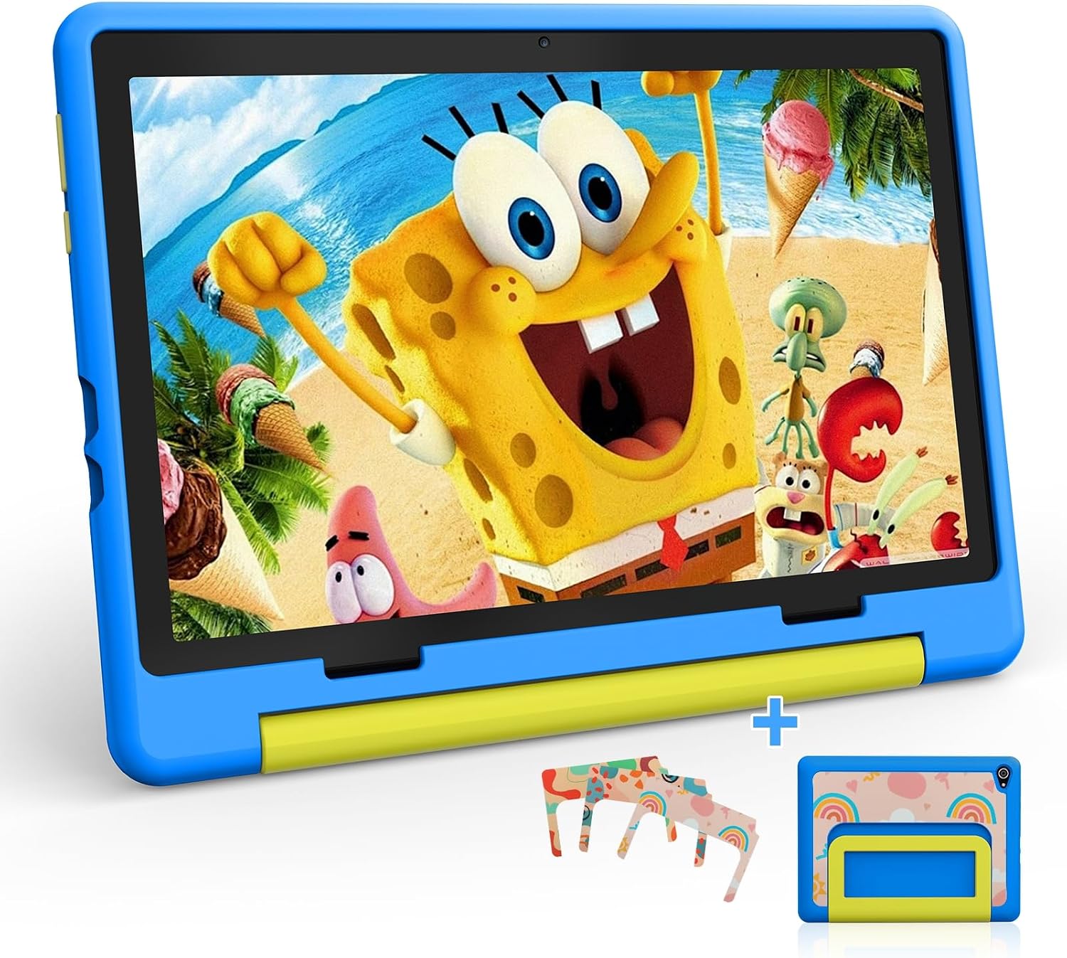 Detalle de Laptok Kinder Tablet 10 Zoll mit Android 15 – Robuste Lern- und Spielhilfe für Kinder von 3–12 Jahren