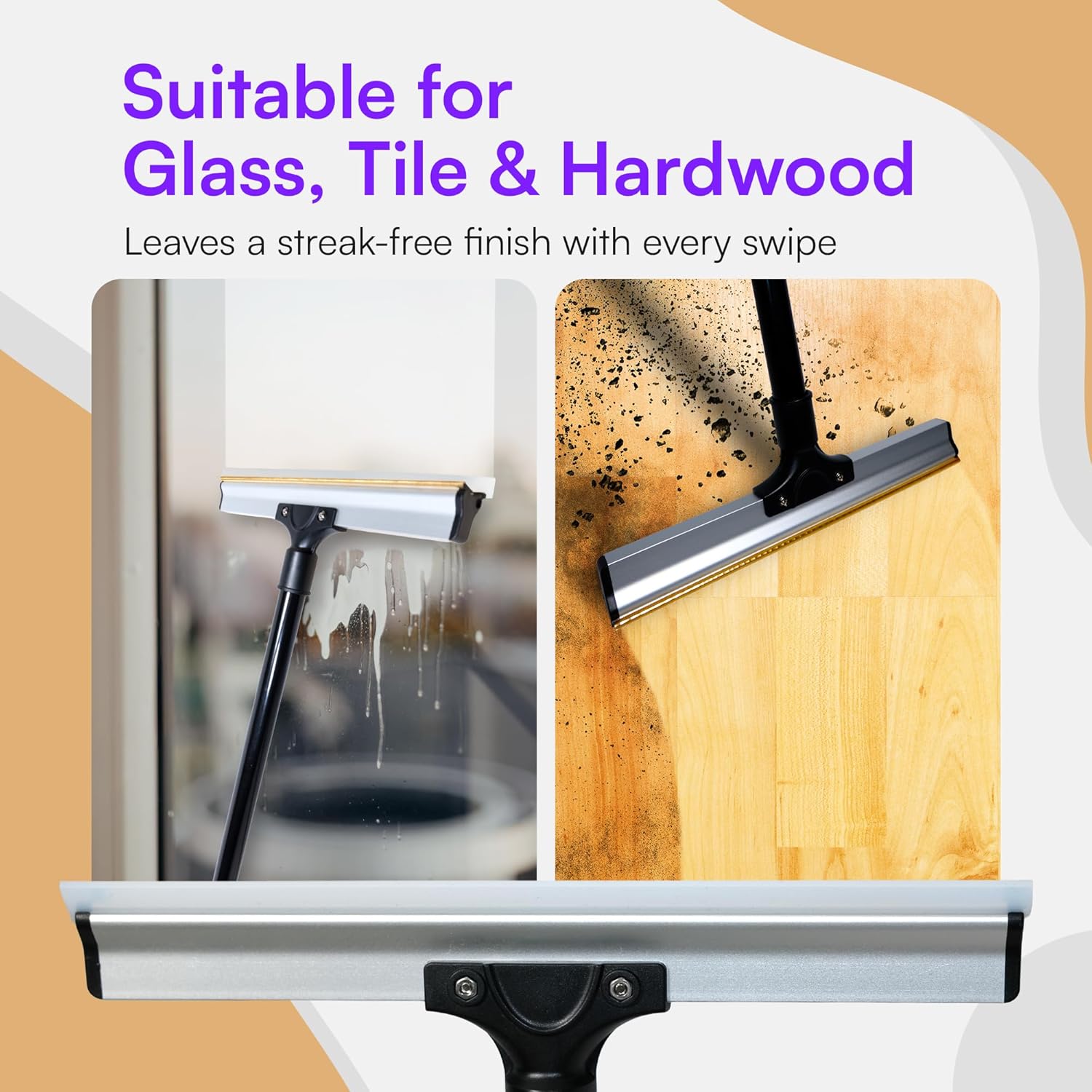 Thumbnail 6 de Viblii Dual-Edge Pet Hair Carpet Rake and Scraper: a practical all-in-one tool for low-pile carpets